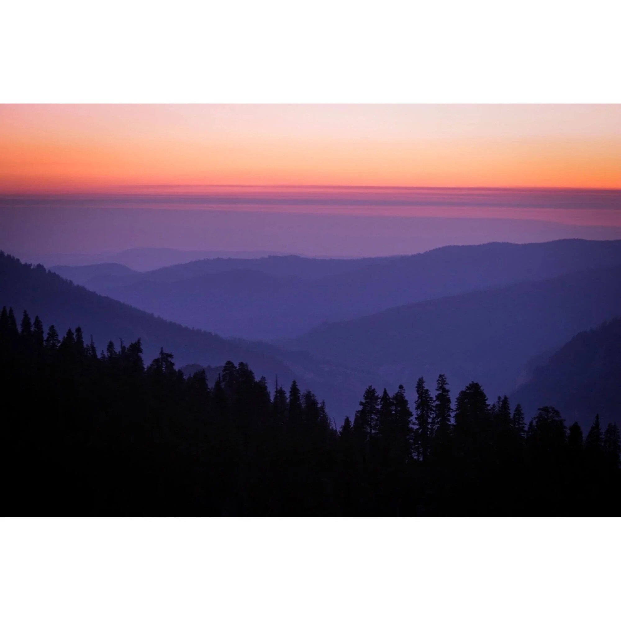 Kings Canyon Twilight Trails — Canvas Gallery Wrap