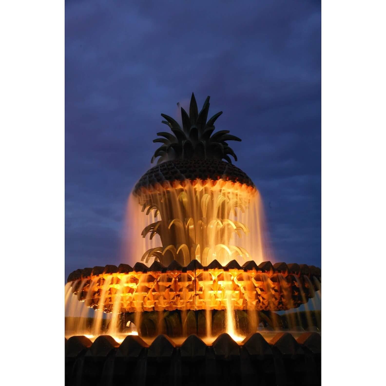 Charleston Pineapple Fountain Fine Art Print — Lowcountry Luminescence
