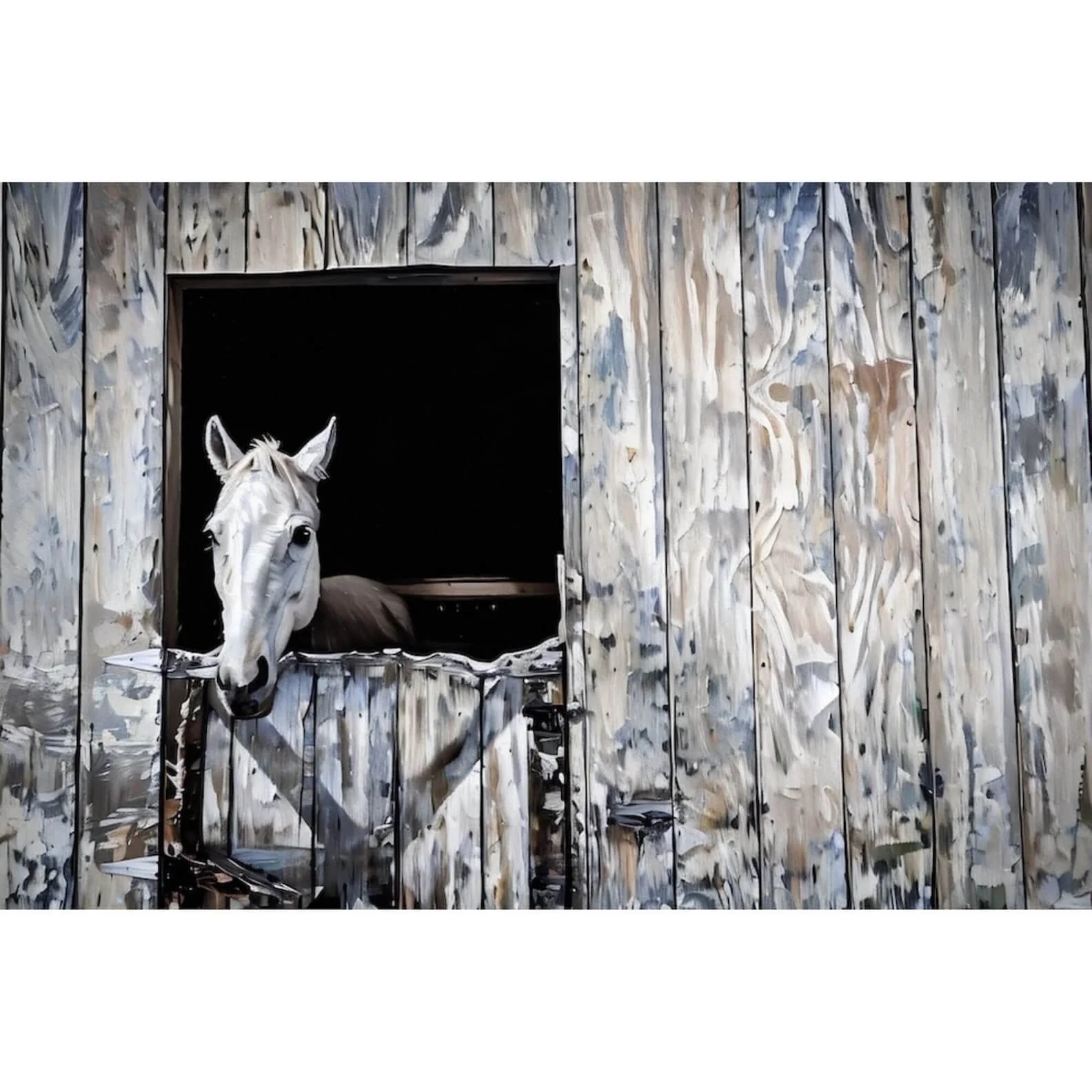 "The Historic Stable" – Shepherdstown Horse Gallery Wrap Canvas.