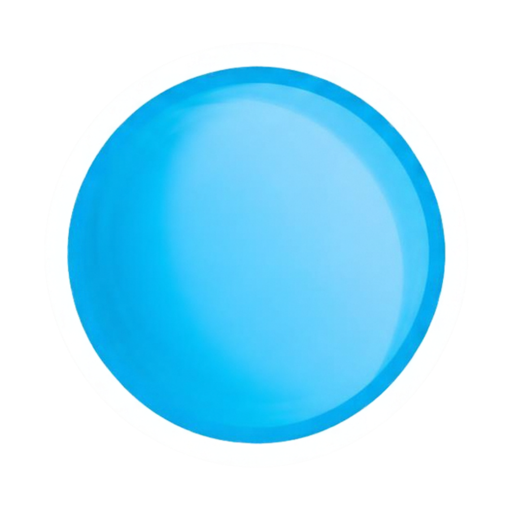 Close-up of a circular, blue and white object, likely part of a device or equipment.