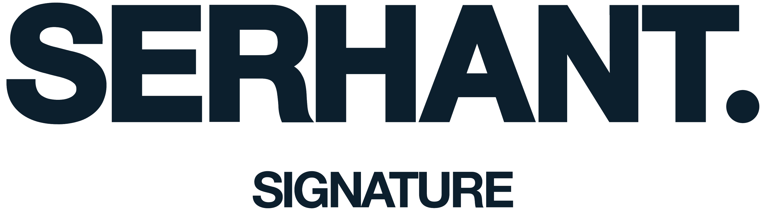 Serhant signature logo in dark blue.
