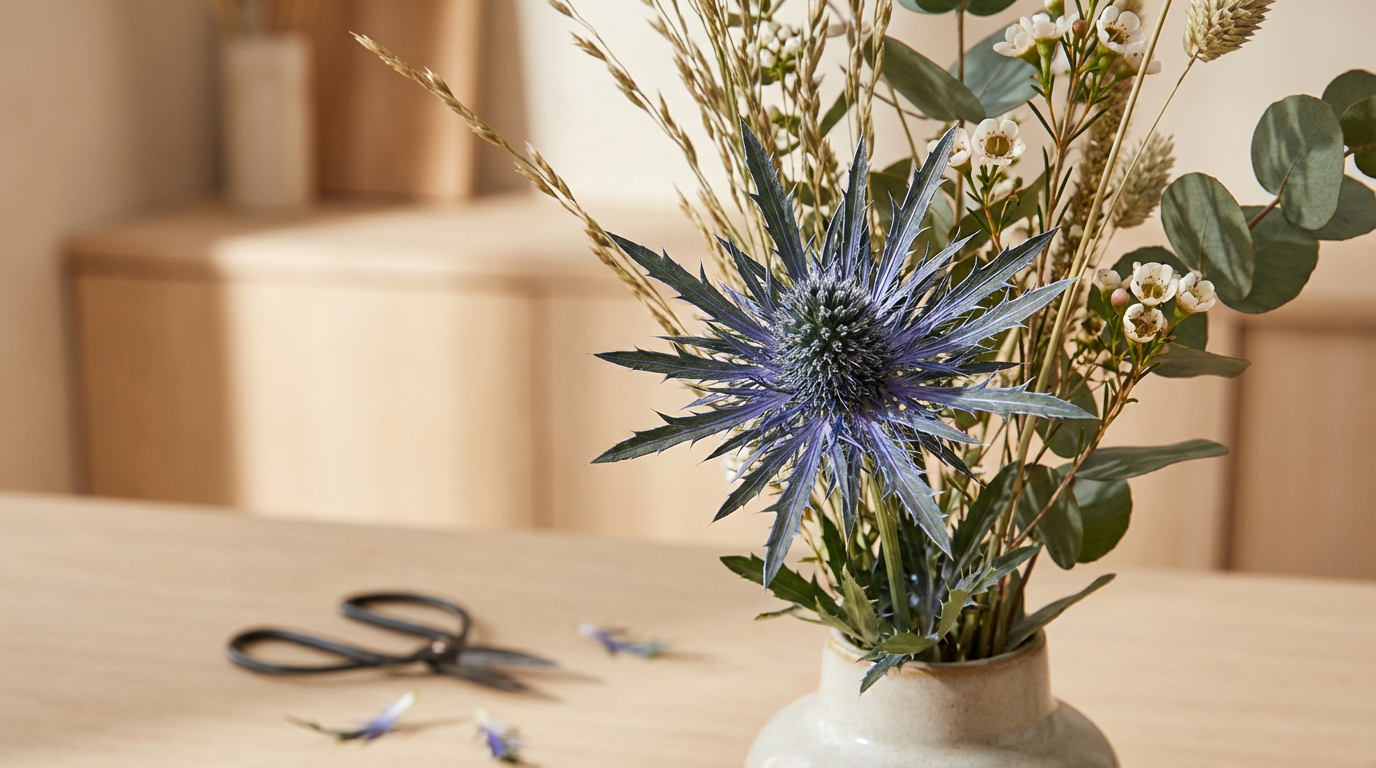 Blue Thistle Stem