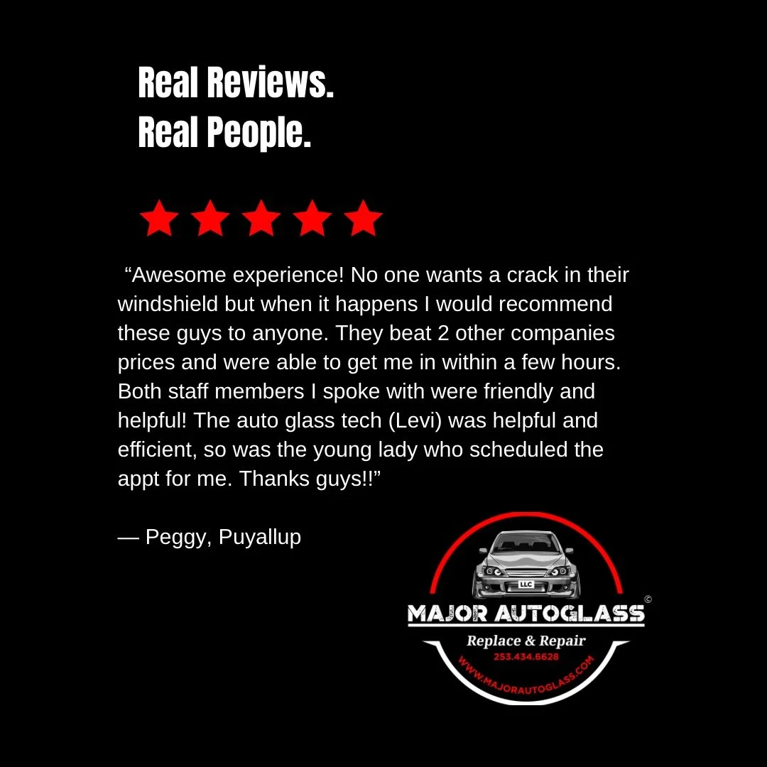⭐️⭐️⭐️⭐️⭐️ Another 5-star review!

We seriously appreciate every customer who takes the time to share their experience with Major AutoGlass. Your reviews, referrals, and continued support mean more than you know to our small, local business. ❤️

Qual