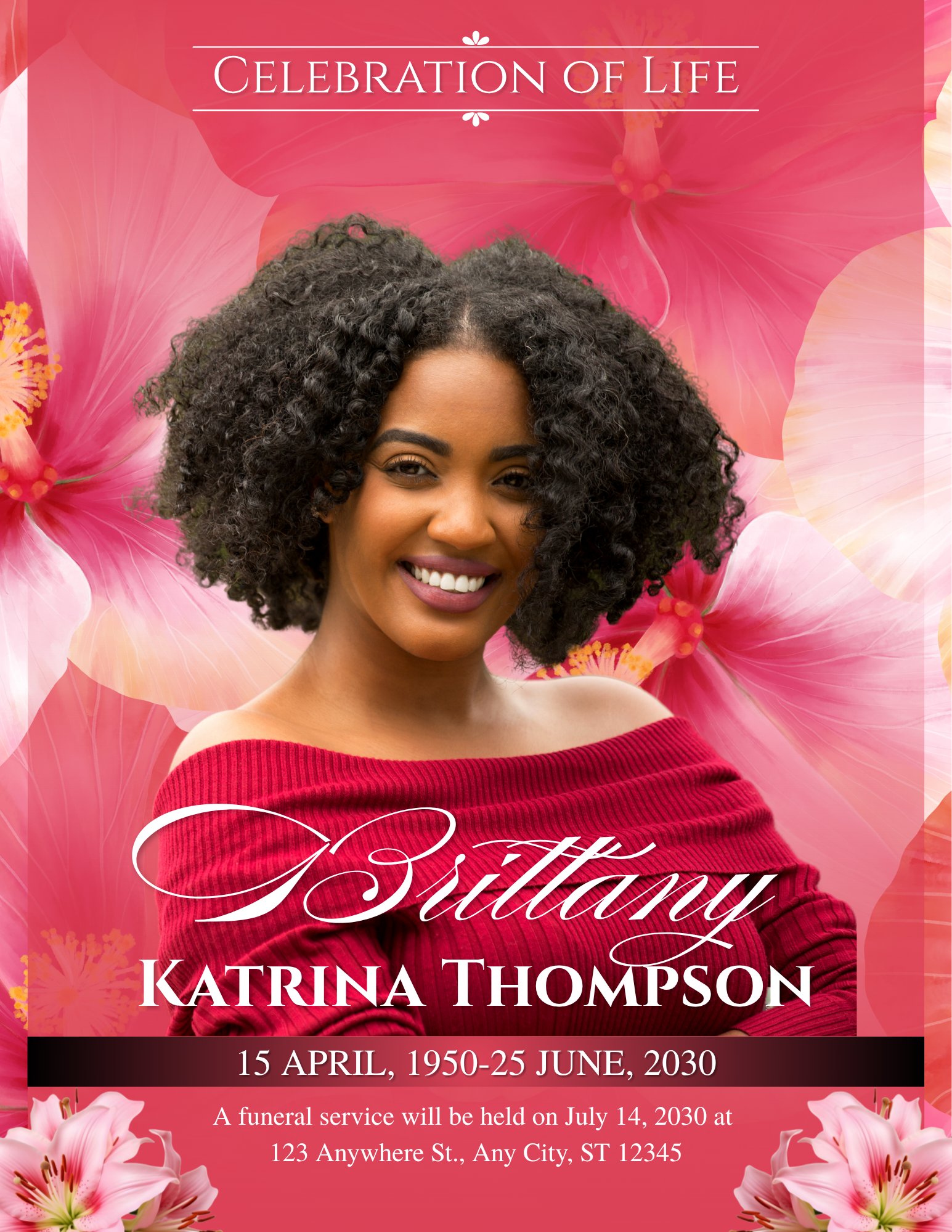 Pink and White Elegant Celebration of Life Program.png
