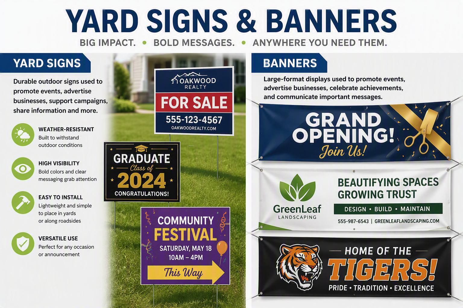 Banners and Yard Signs