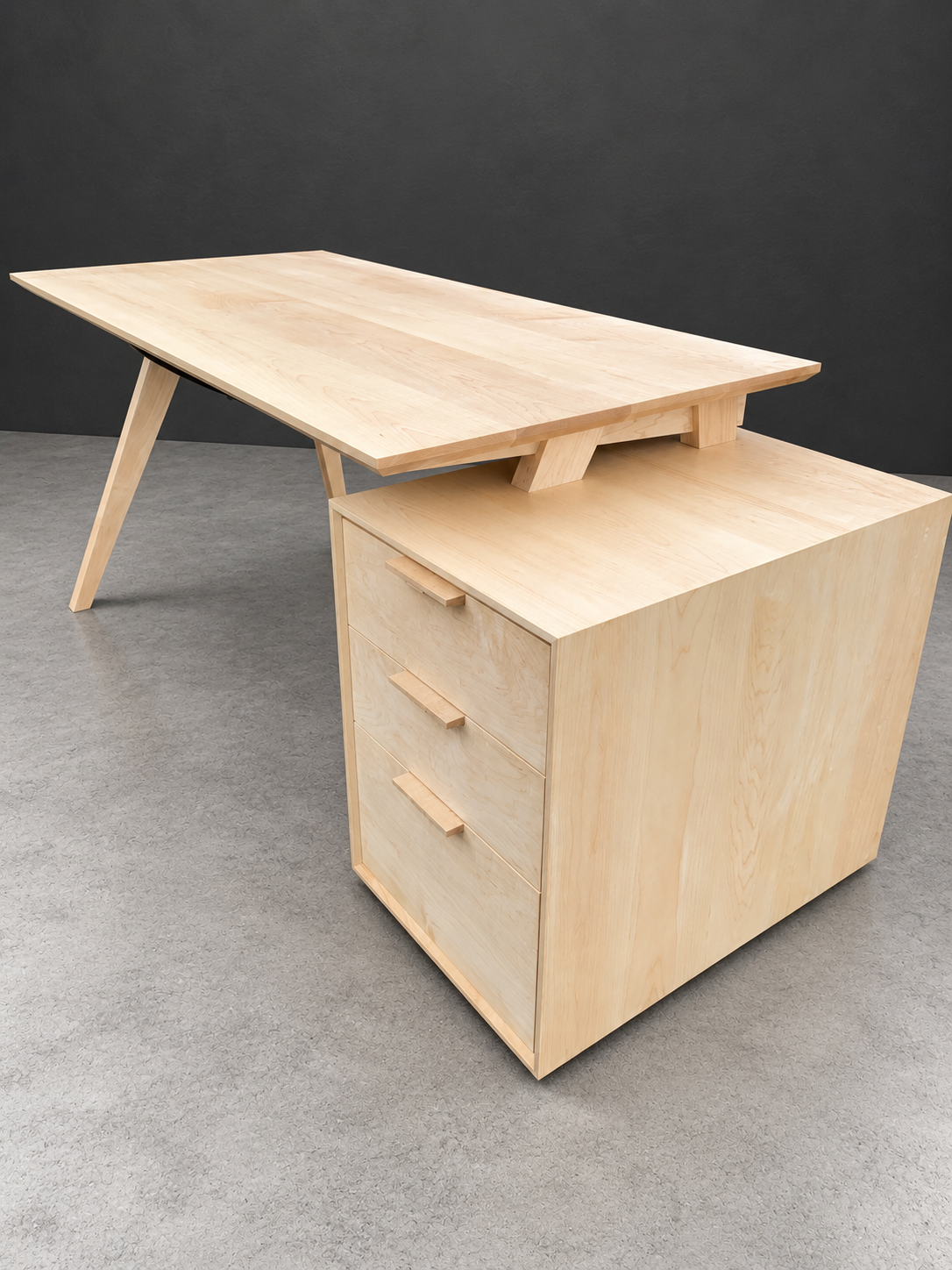 Maple Desk and Drawer (Chris Salamone Design)