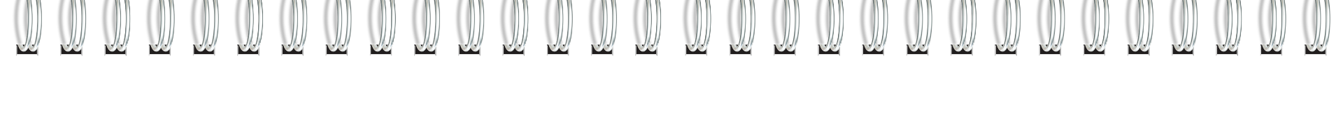 Row of metal hooks on a black background, evenly spaced