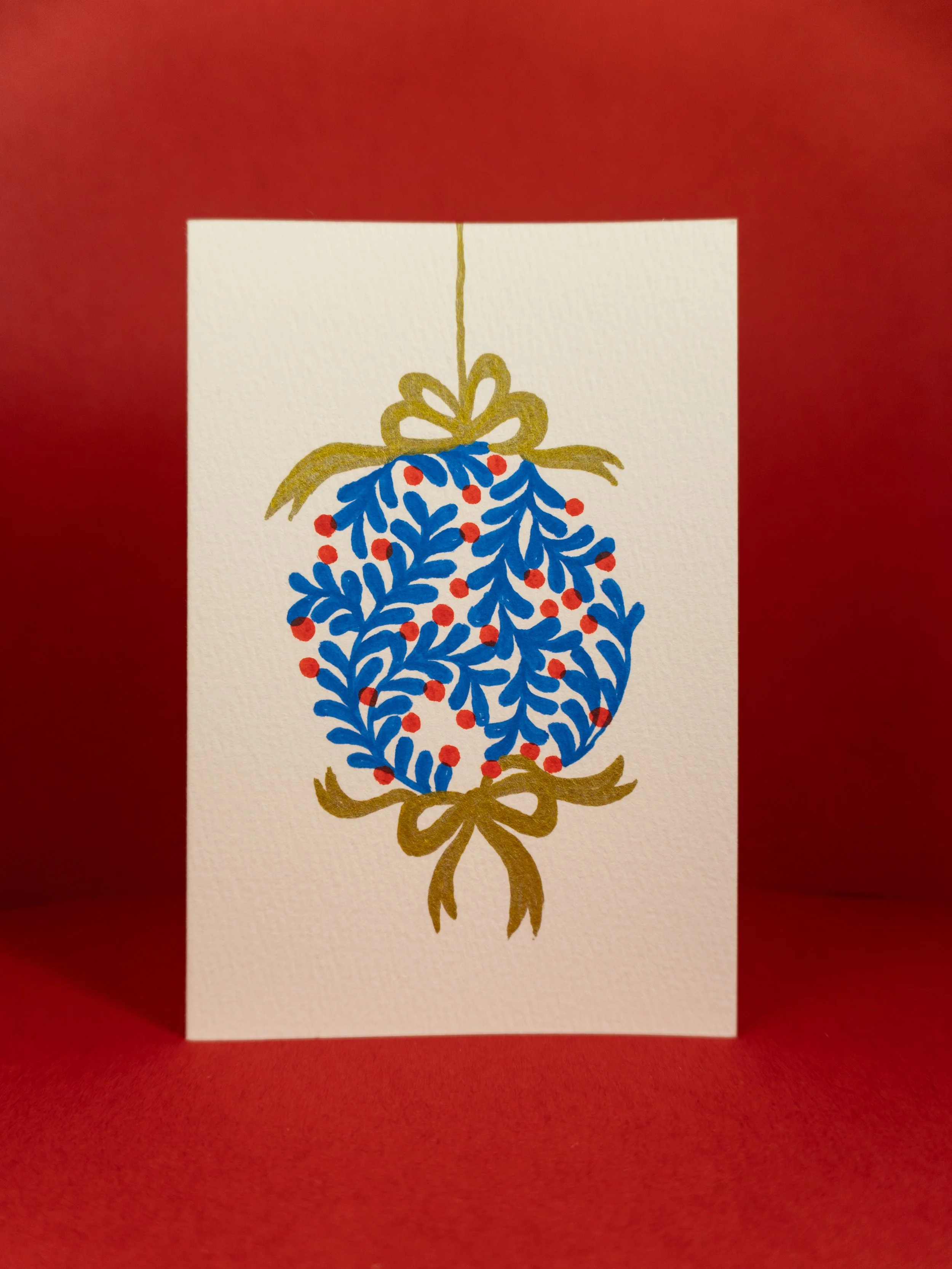 Bobble #3 original hand-painted card