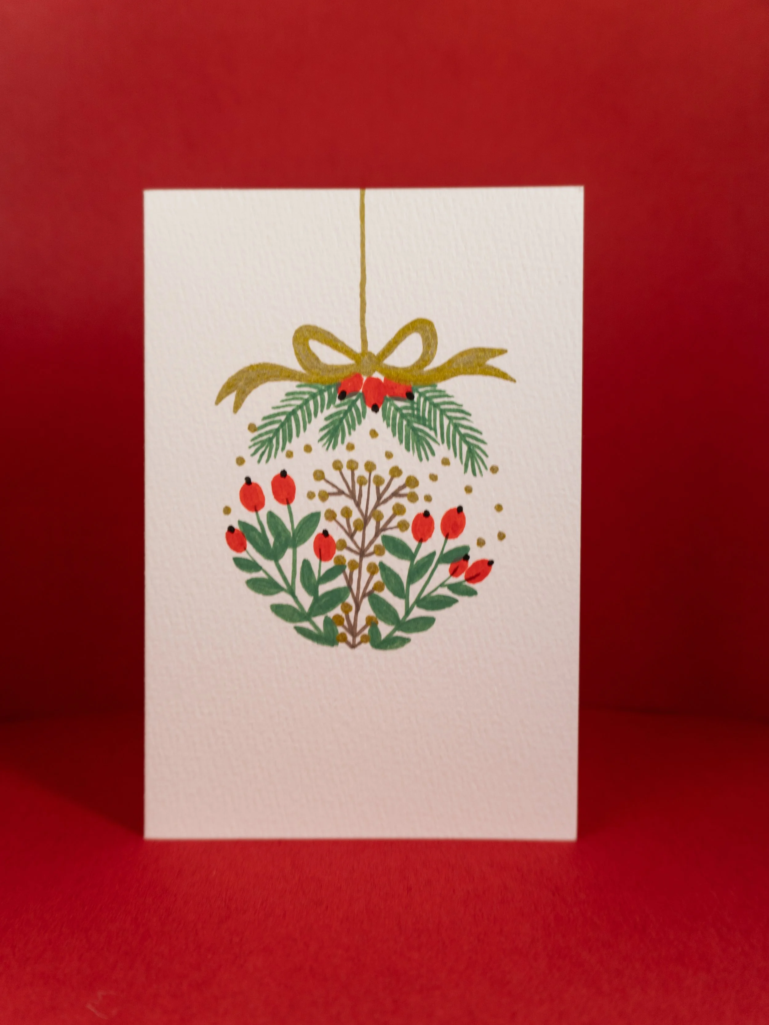 Bobble #4 original hand-painted card