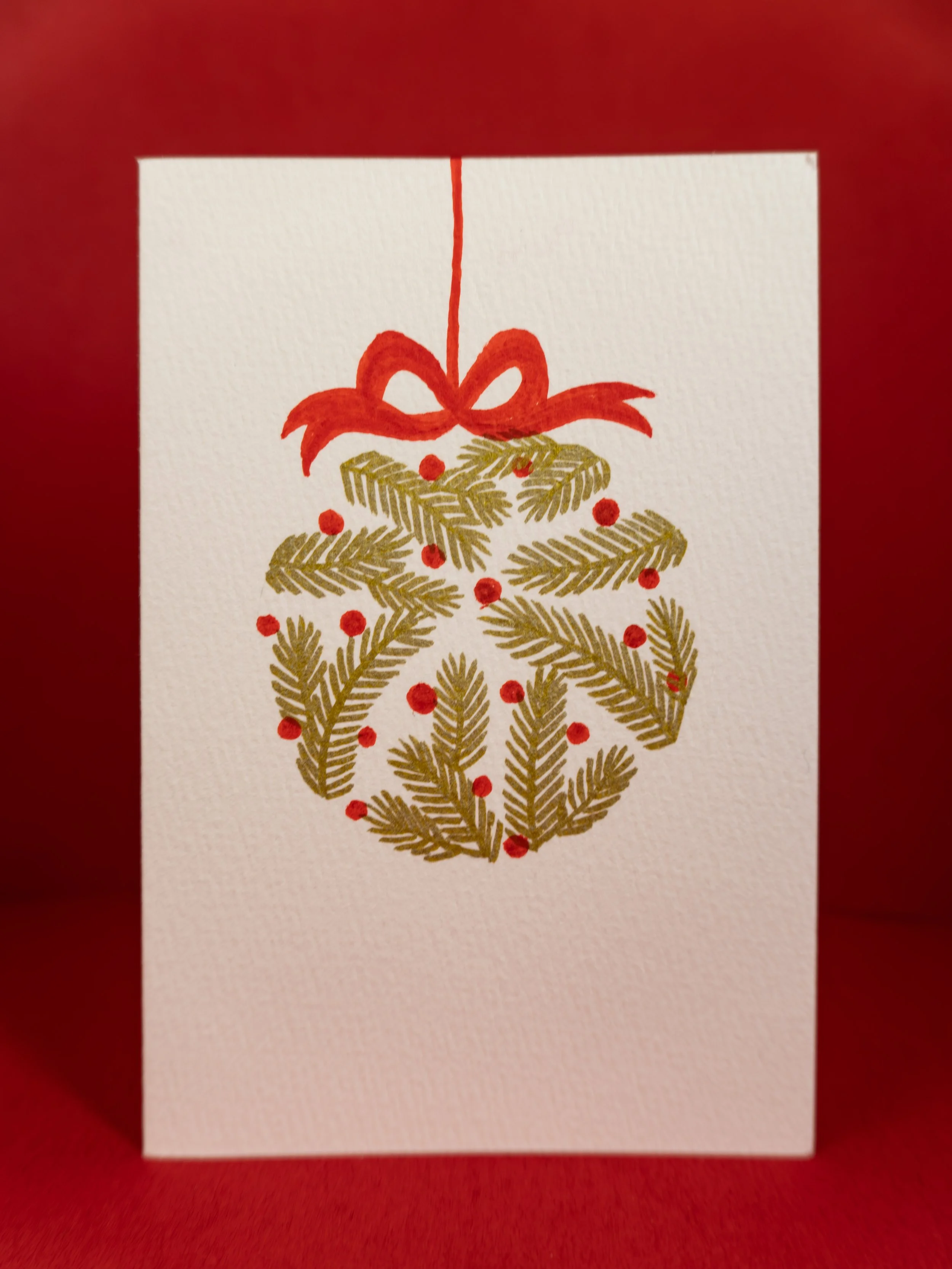 Bobble #2 original hand-painted card