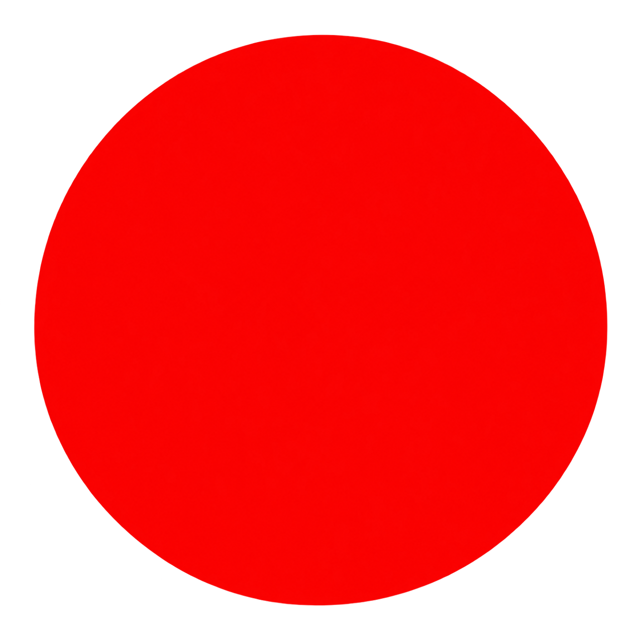 A red circular object, possibly a fruit like an apple or tomato, on a black background.
