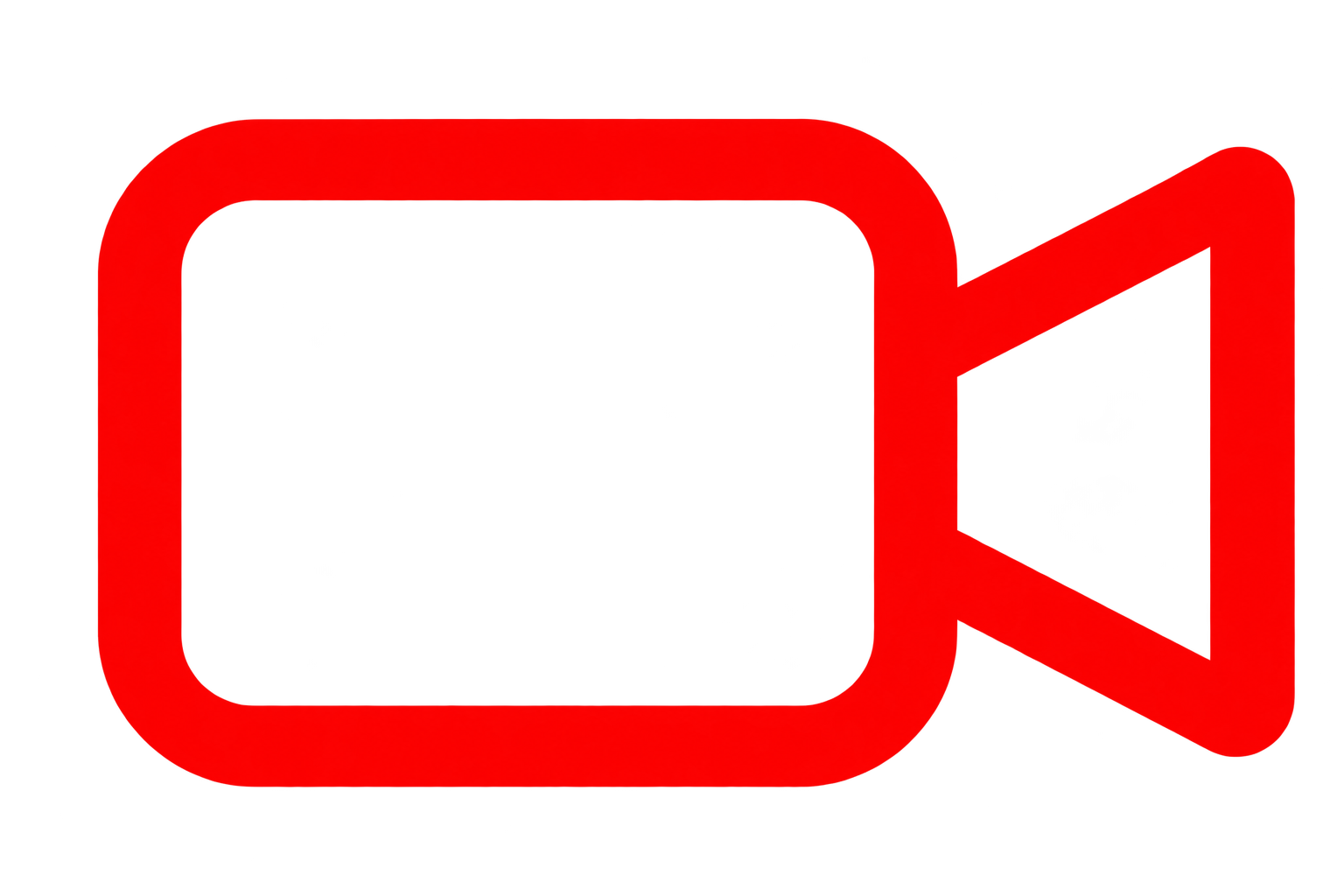 Red YouTube play button icon on a black background.