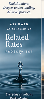 Related Rates — AP Calculus AB Problem Set