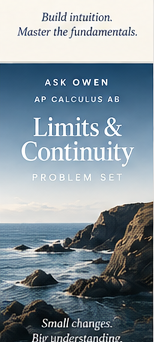 Limits & Continuity — AP Calculus AB Problem Set & Solutions