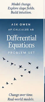 Differential Equations — AP Calculus AB Problem Set & Solutions