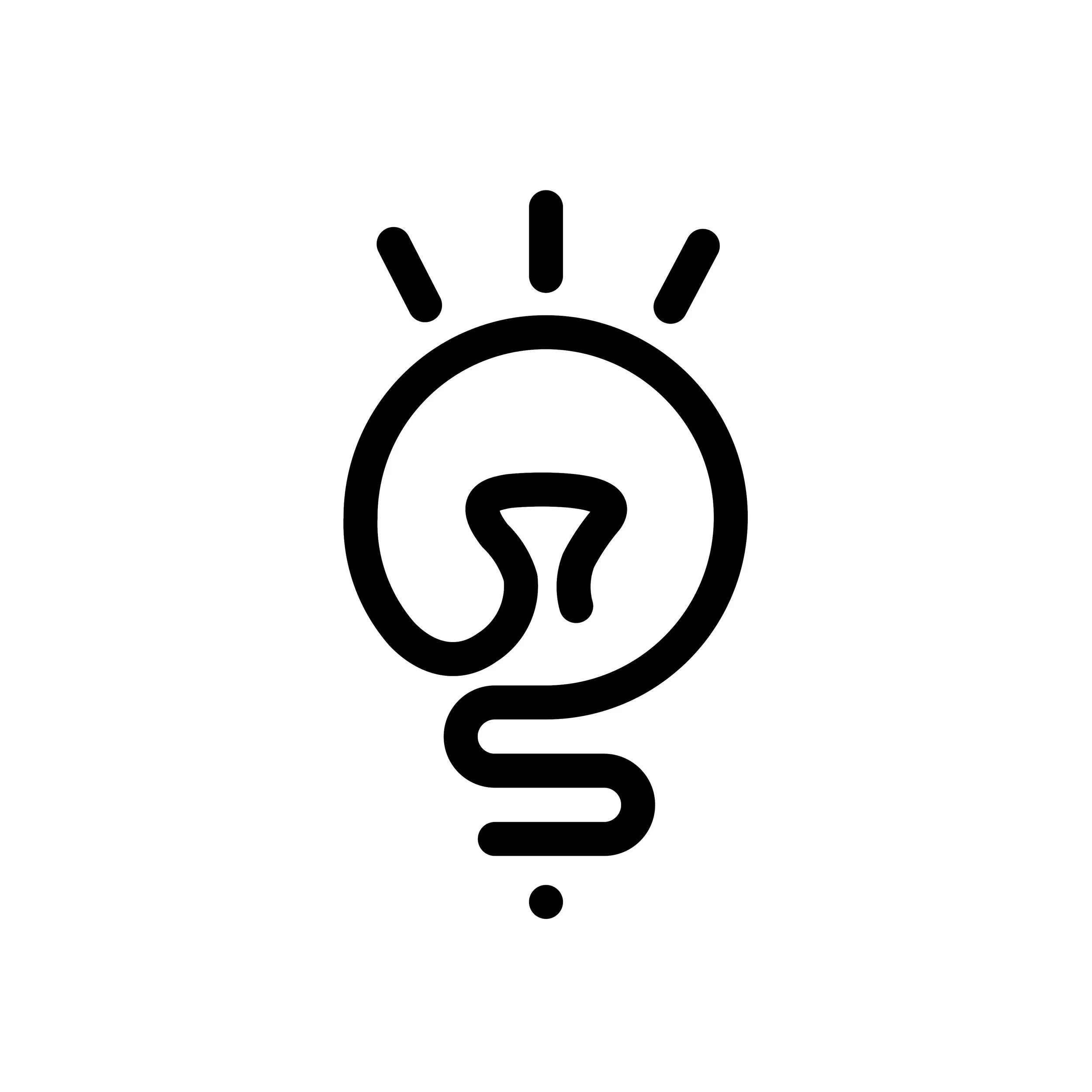 Black and white line drawing of a pig's face with a hand underneath, a question mark above, indicating confusion or inquiry.