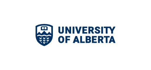 University of Alberta logo with blue shield crest and text