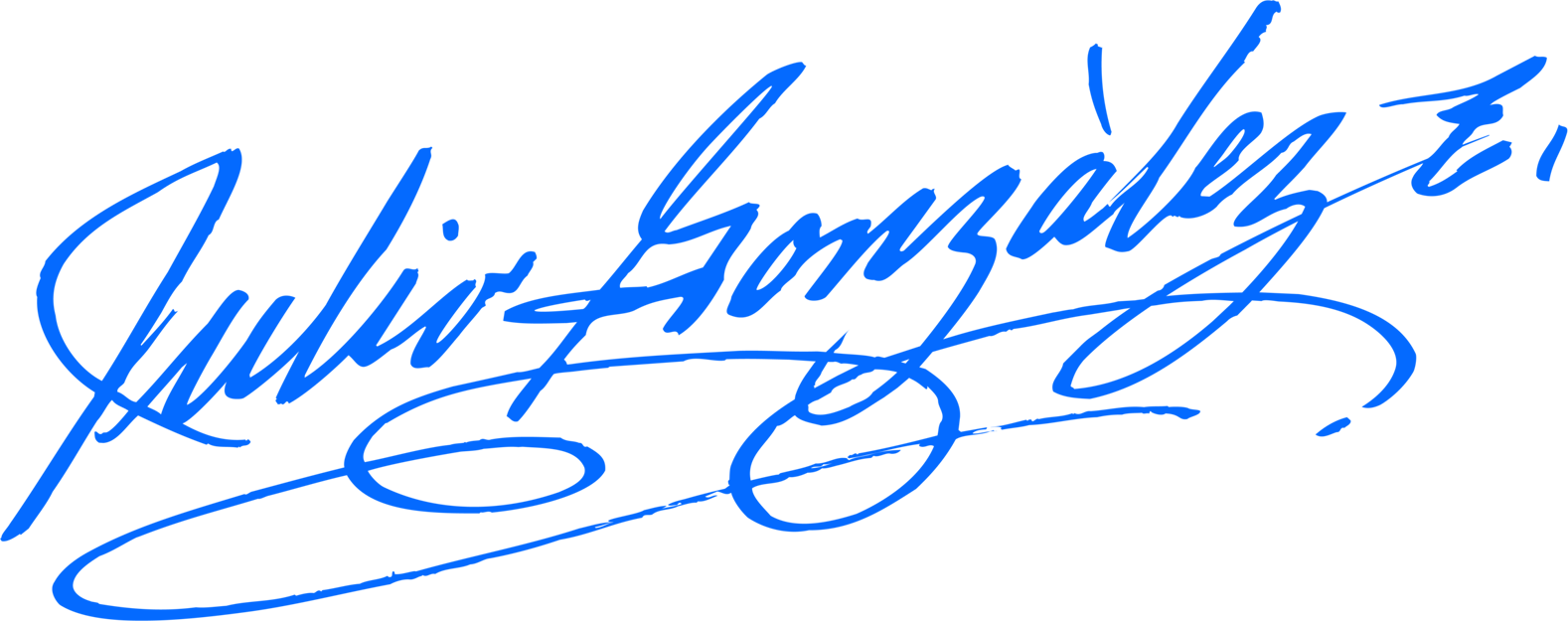 Signature in blue ink.