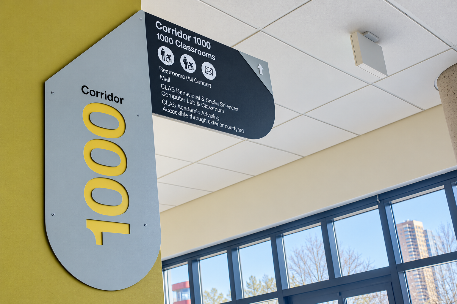 Modern Academic Corridor 1000 Signage.png