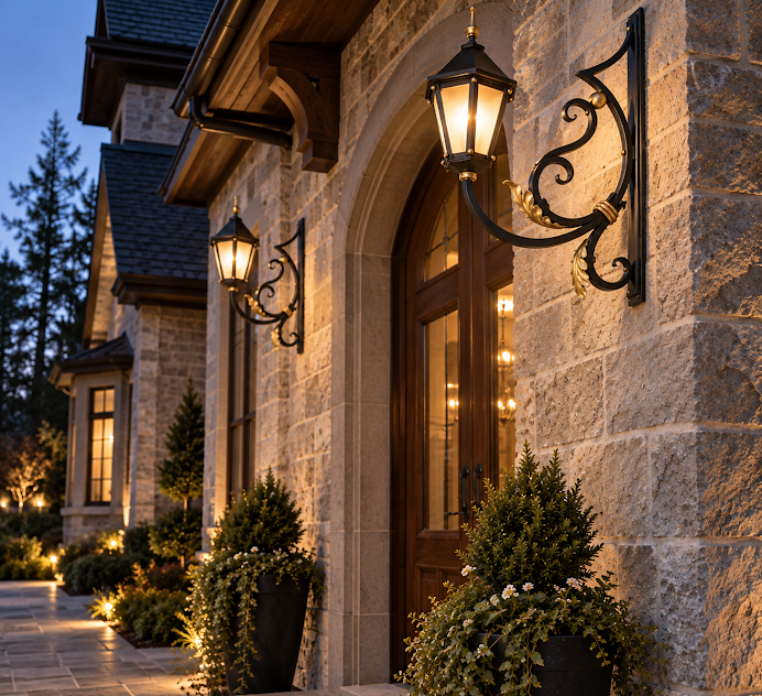 Hand-forged exterior lanterns