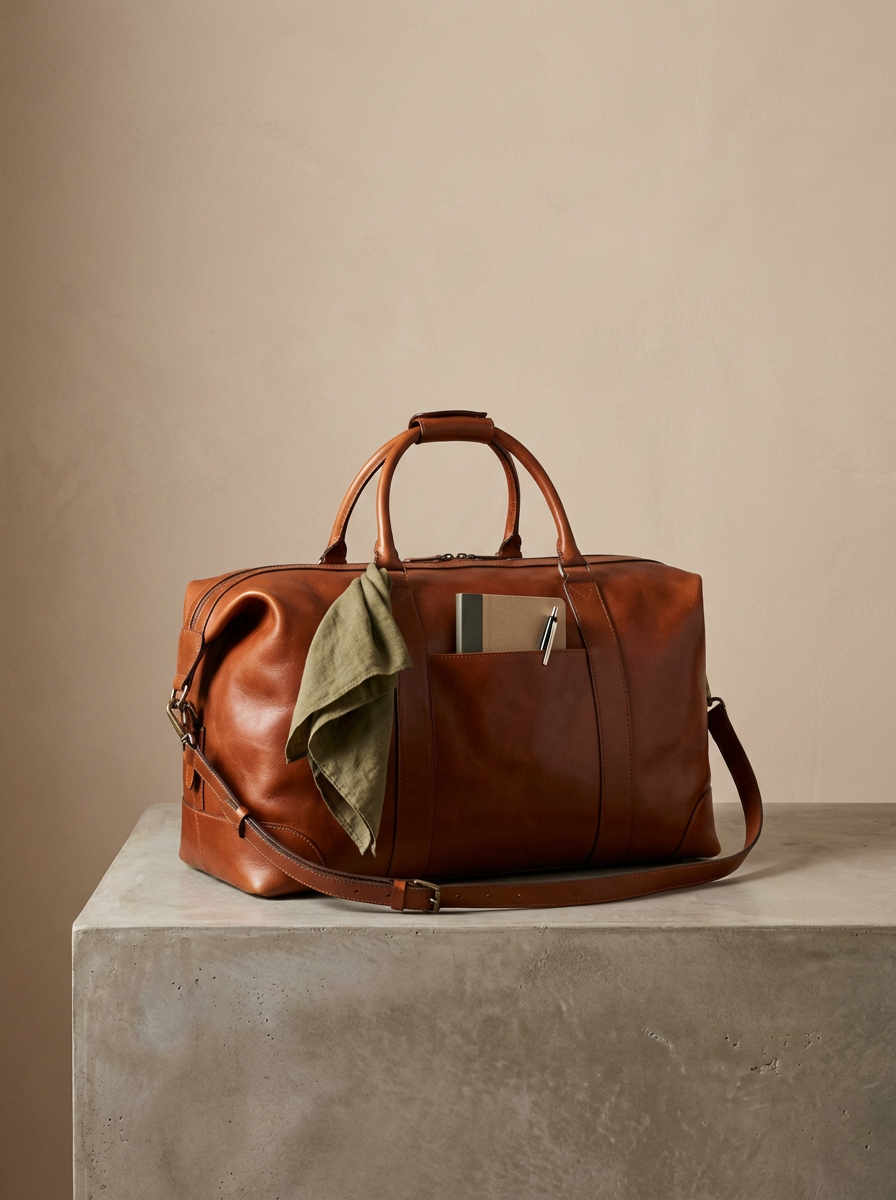 Leather Weekender Bag