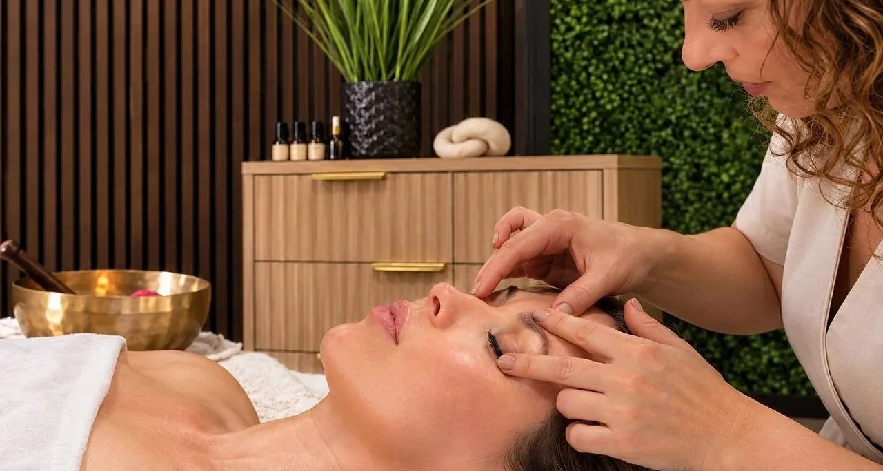 Personalized facial massage experience at WavEmbrace Beauty Studio in Westwood, Los Angeles
