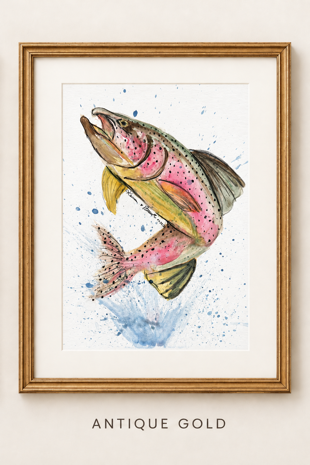 Trout artwork in antique gold frame-3 (1).png