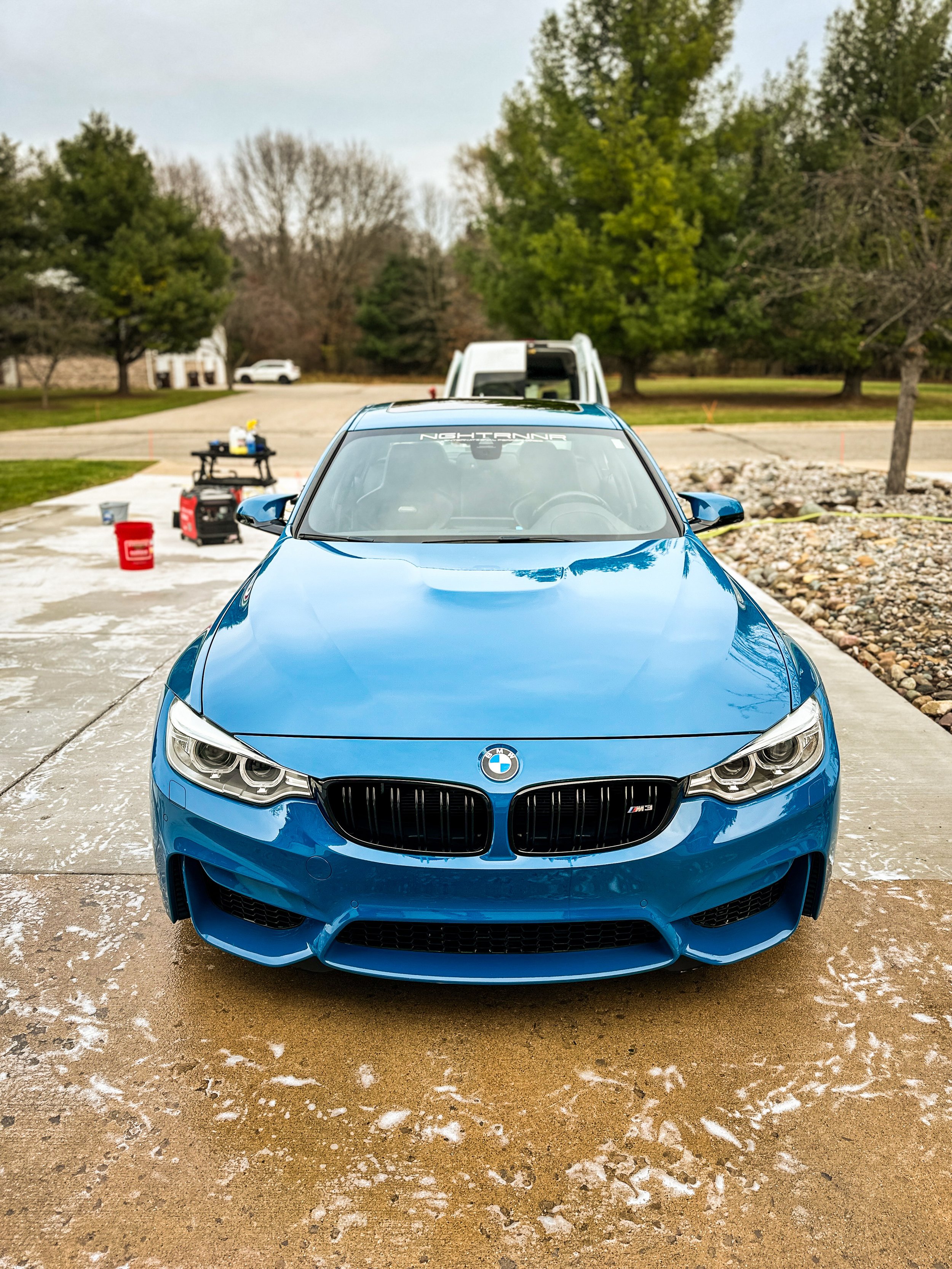 BMW M4 after an exterior wash in Dewitt, MI