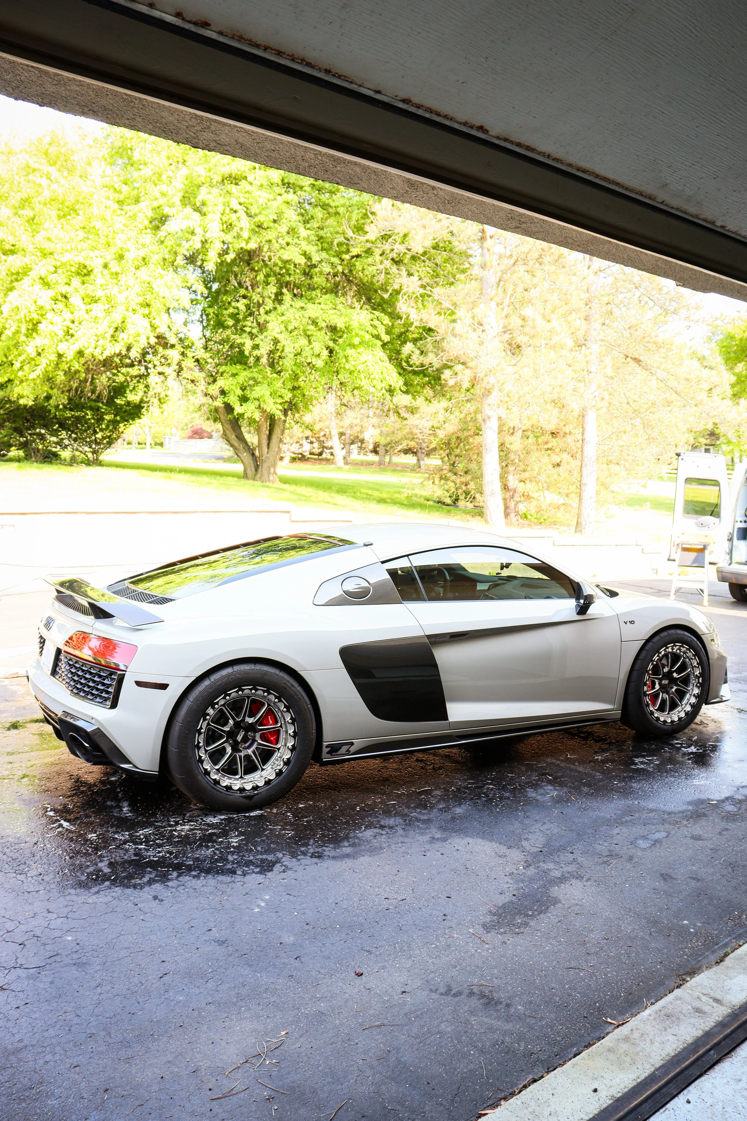 Audi R8 after a full exterior detail