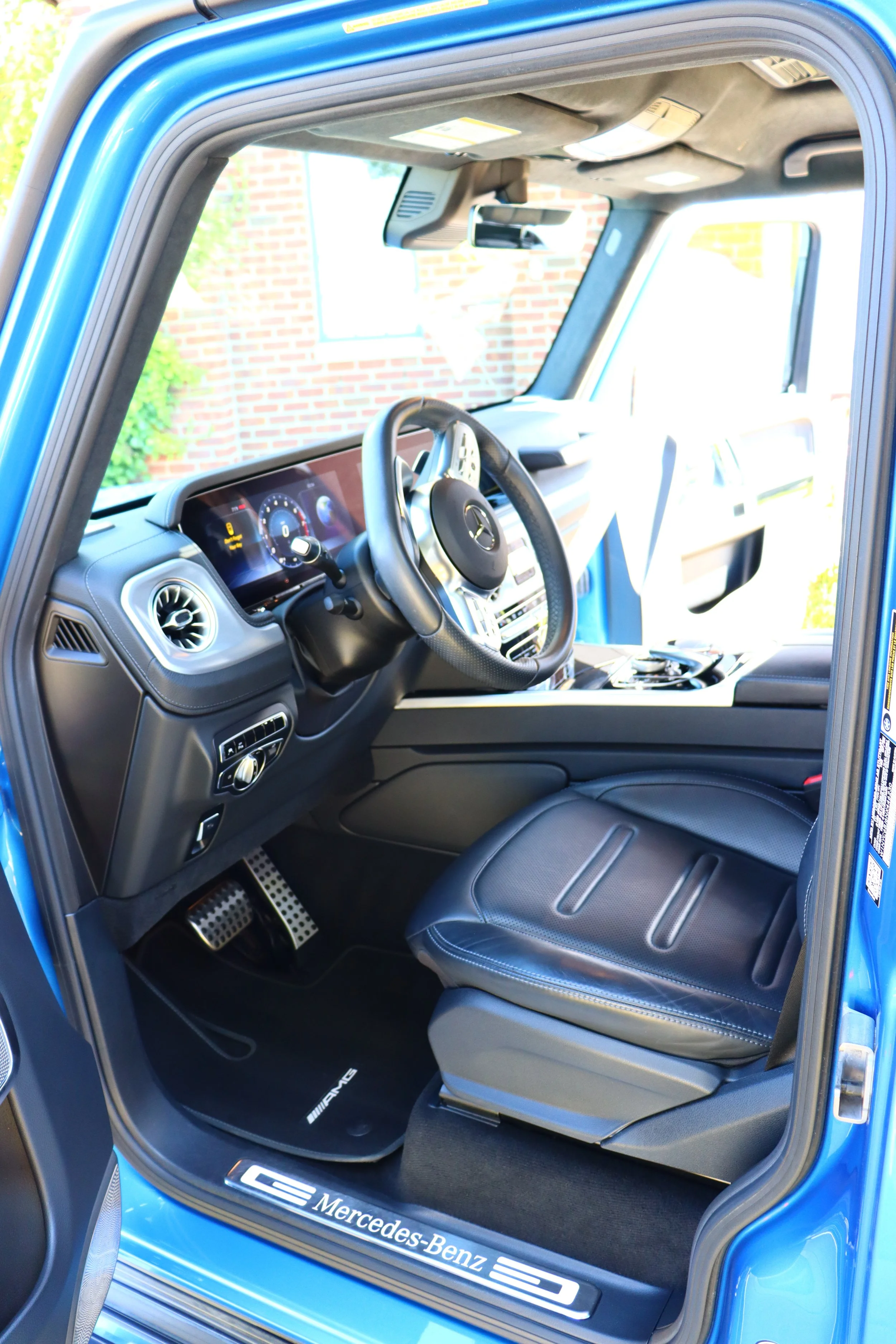 Interior of a Merceds-AMG G Wagon after a full interior restoration