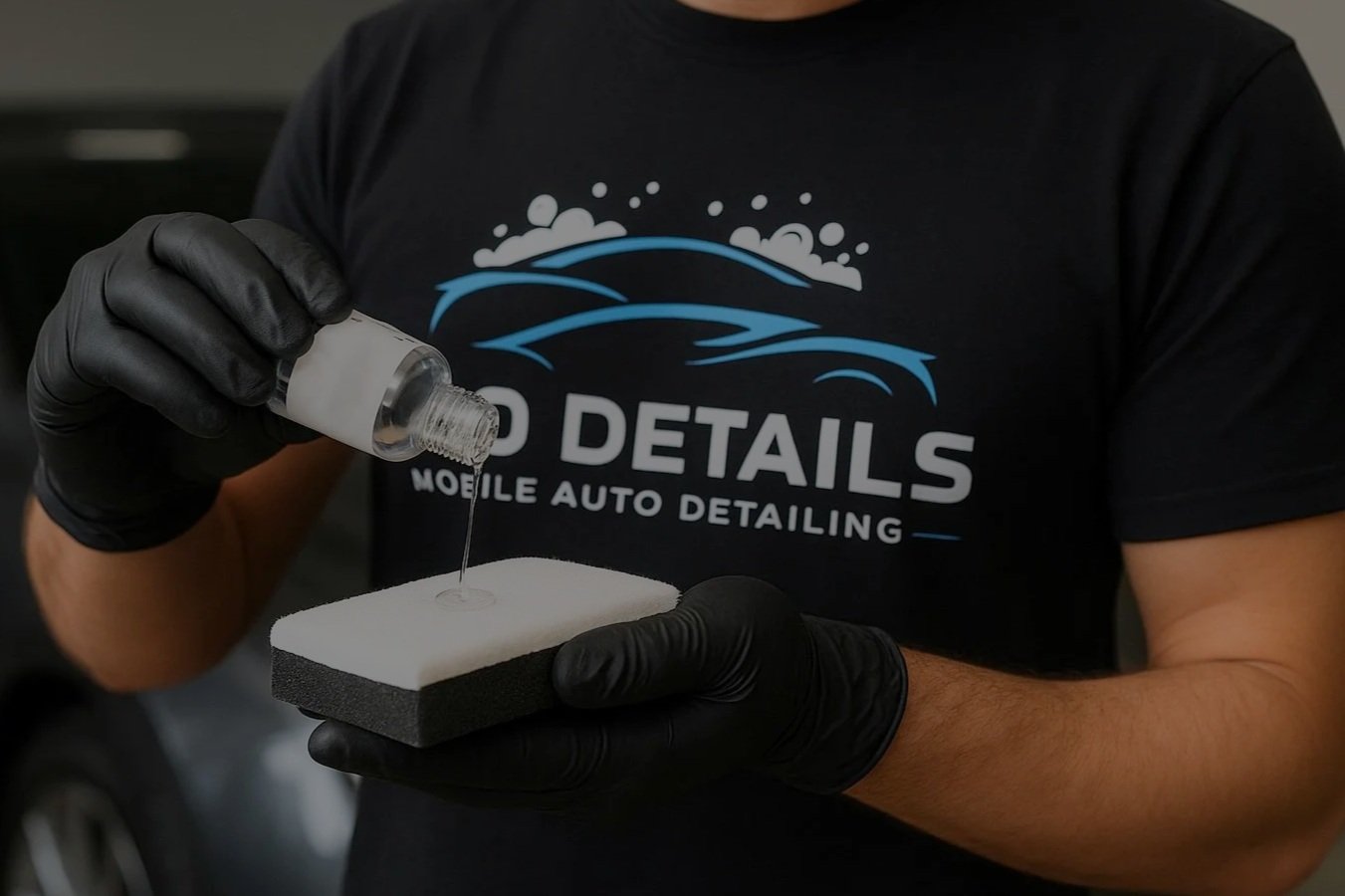 Professional ceramic coating application on a family SUV in Lansing, providing a durable shield against road salt and making weekly washes effortless.