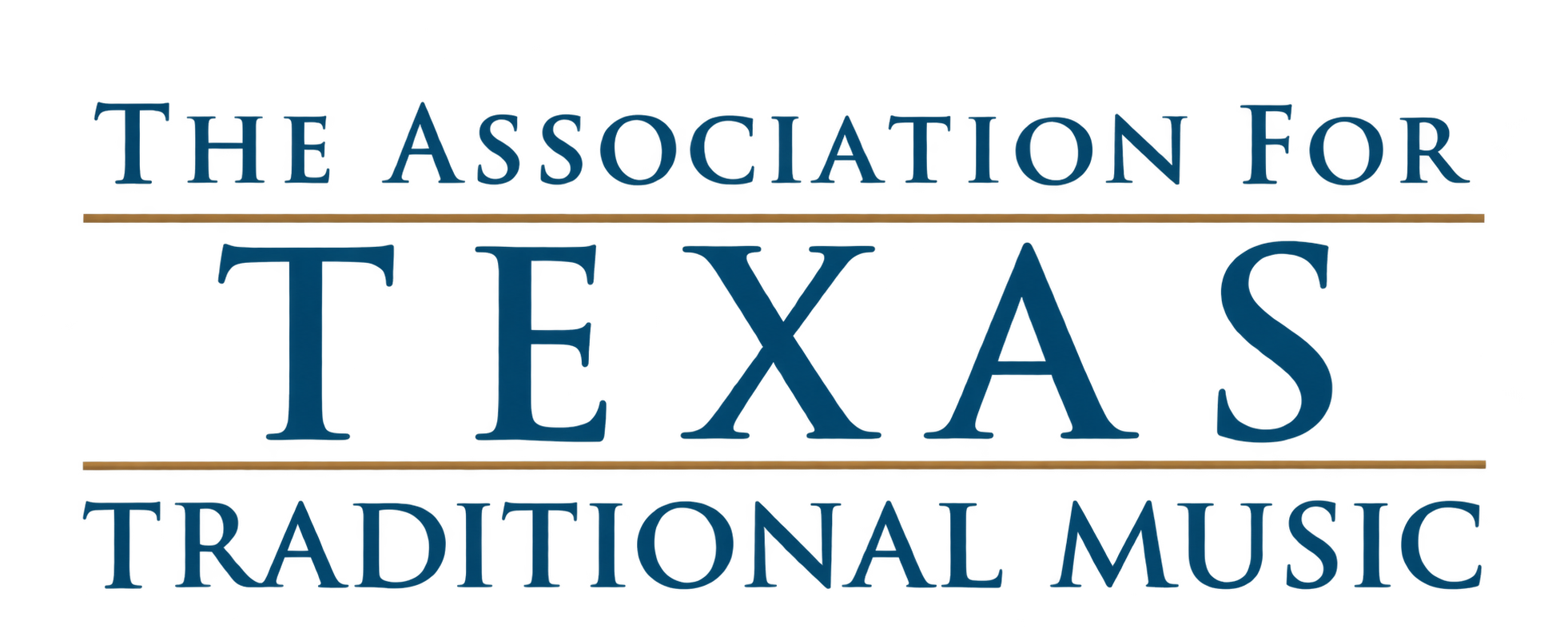 Logo for the Association for Texas Traditional Music featuring stylized text and lines.