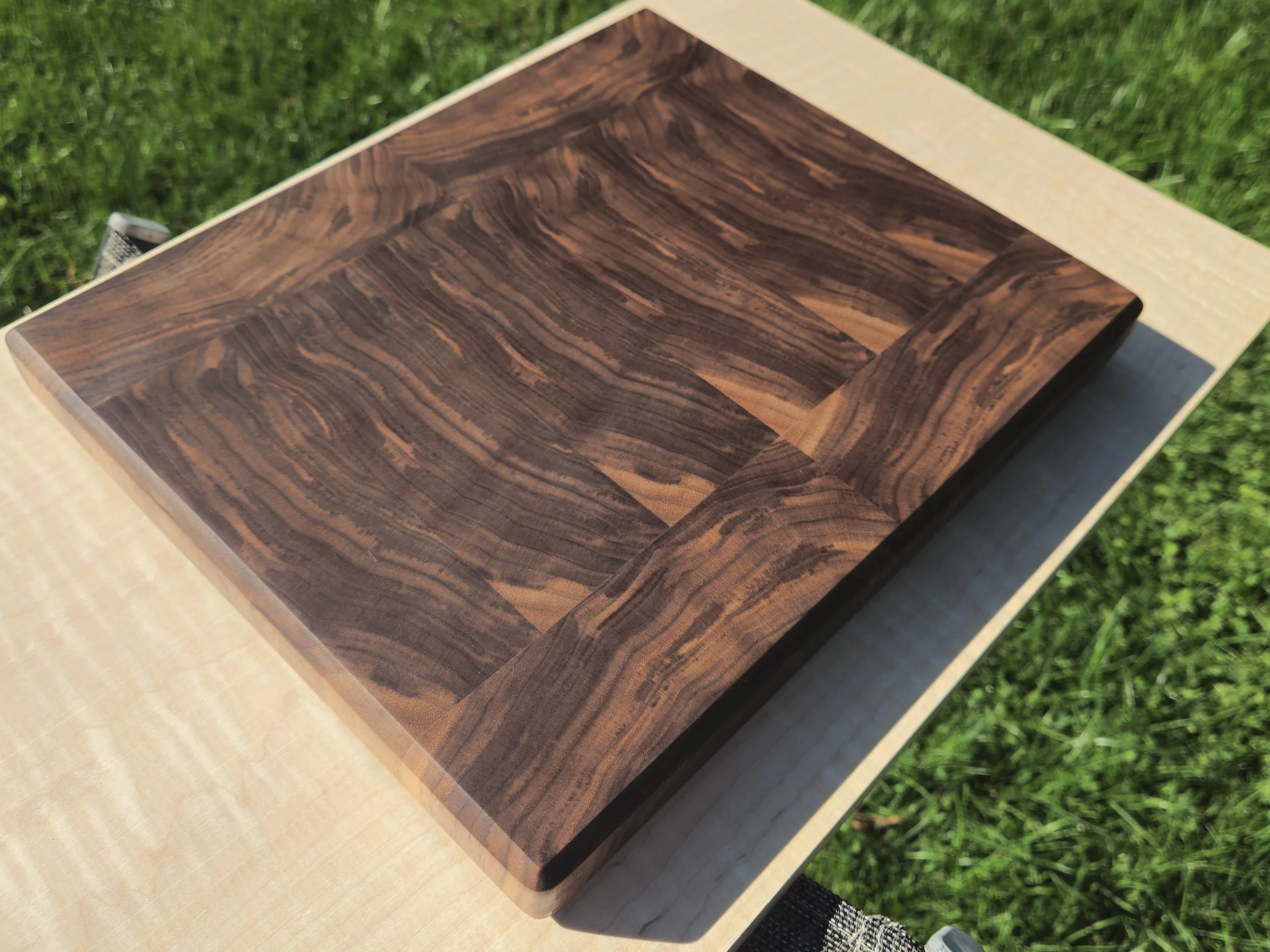 End Grain Thick Walnut Cutting Board