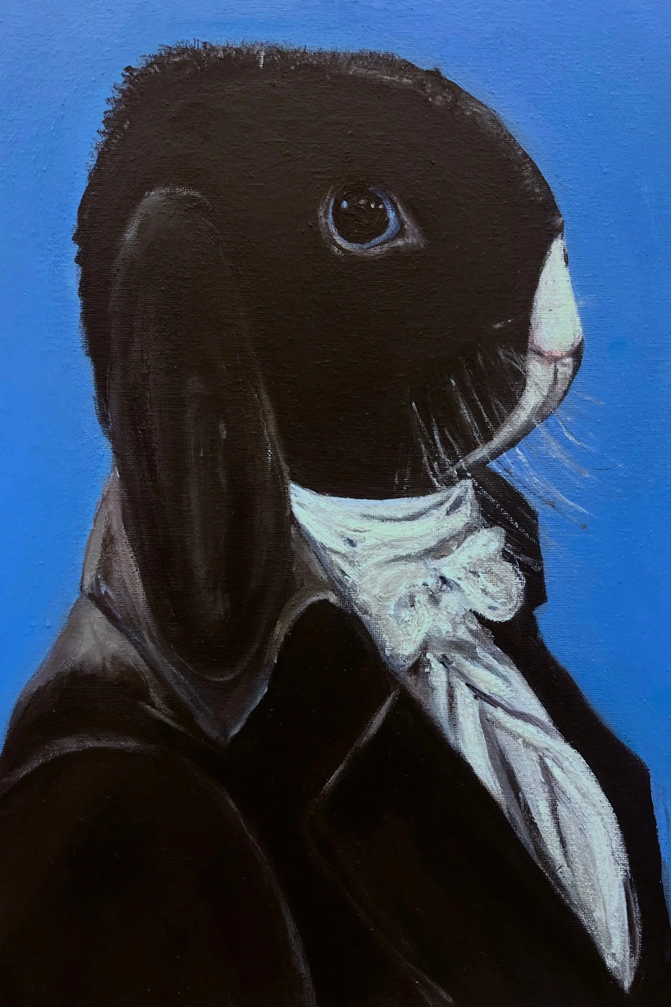 Poe, Oil on Canvas, 16" X 12"