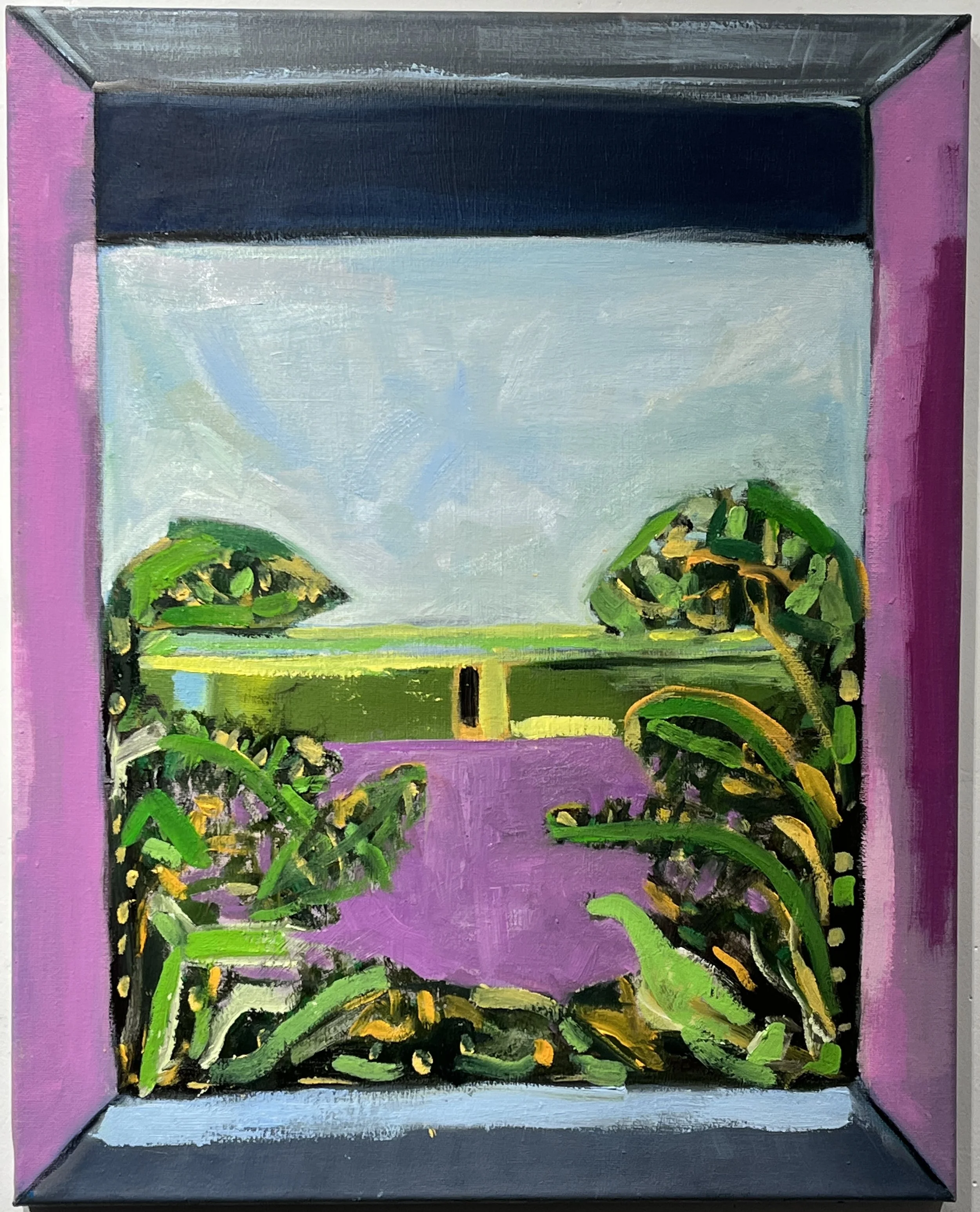 View From a Window, Oil on Canvas, 16" X 20"