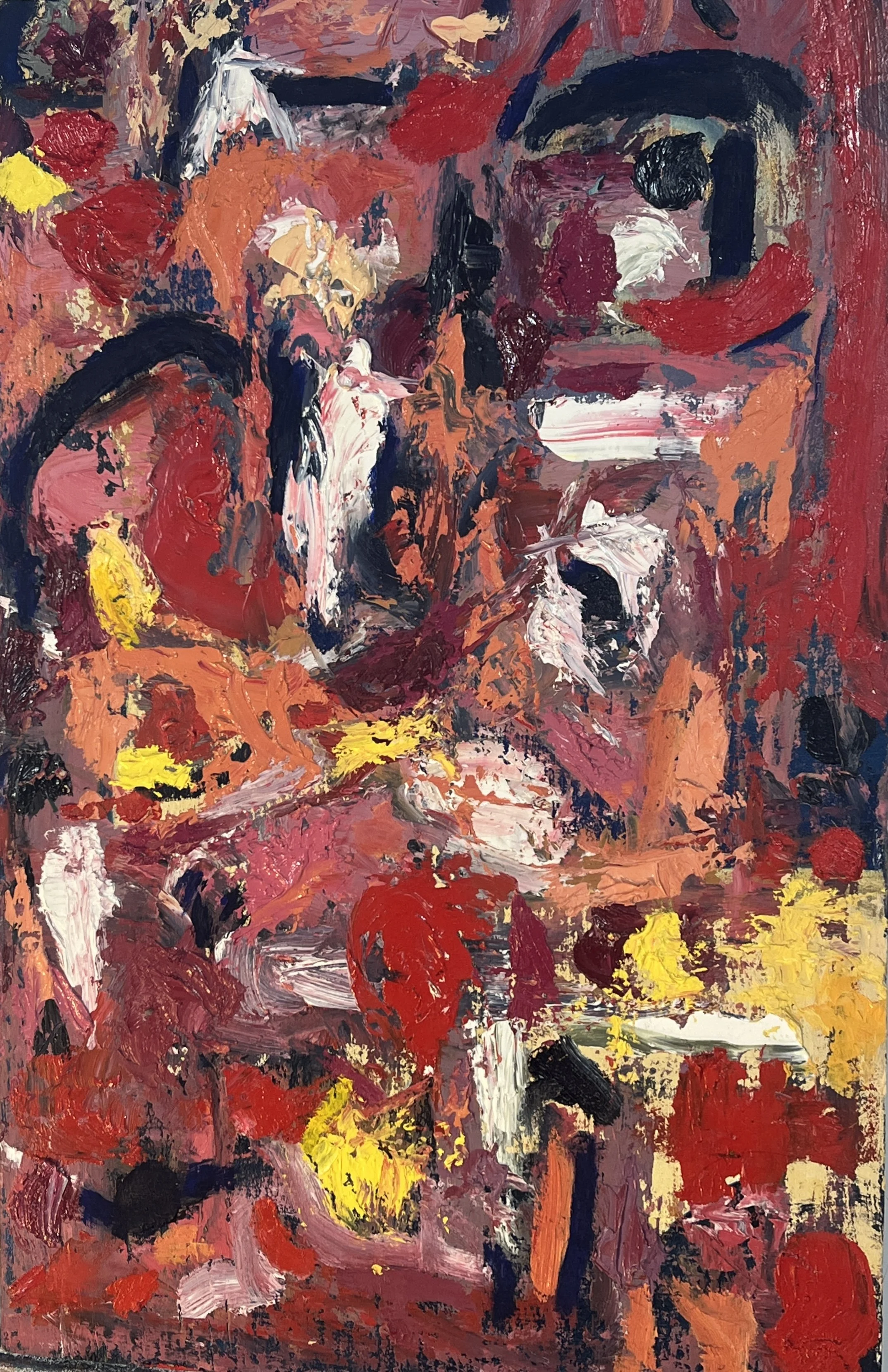 It's OK To Walk Away, Oil on Wood, 12" X 20"