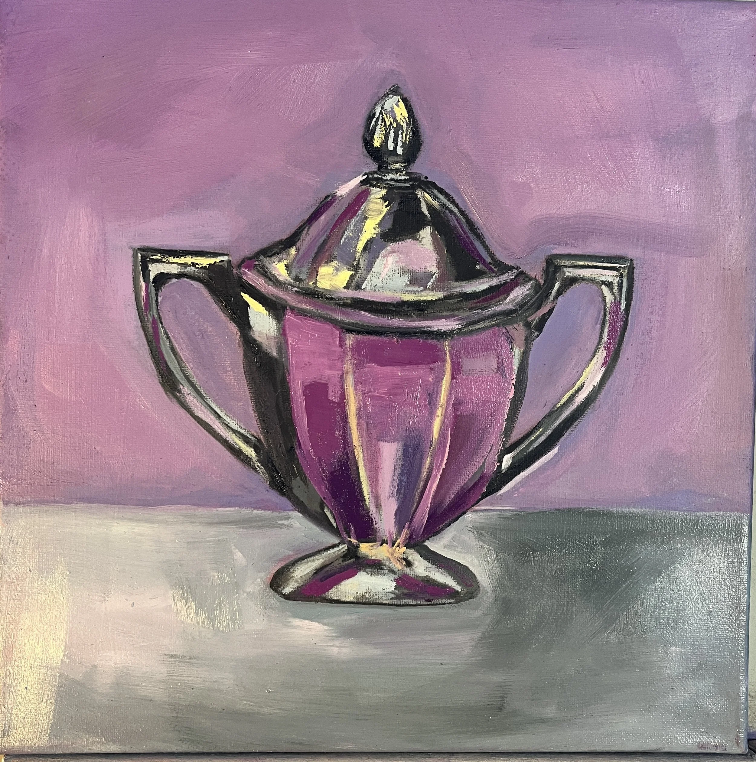 Sugar Bowl, Oil on Canvas, 12" X 12"