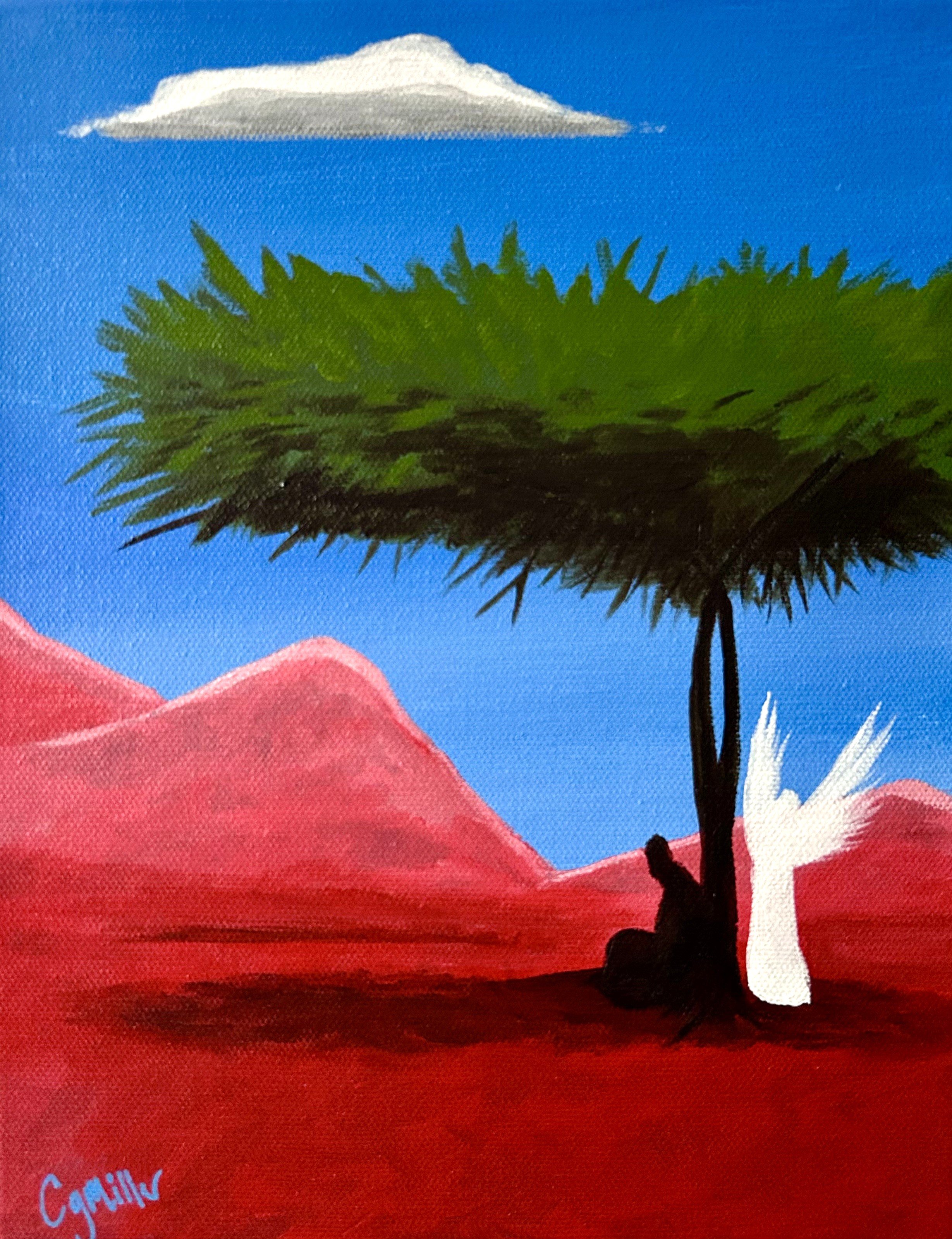 “Shade” Acrylic on 8” x 10” canvas SOLD