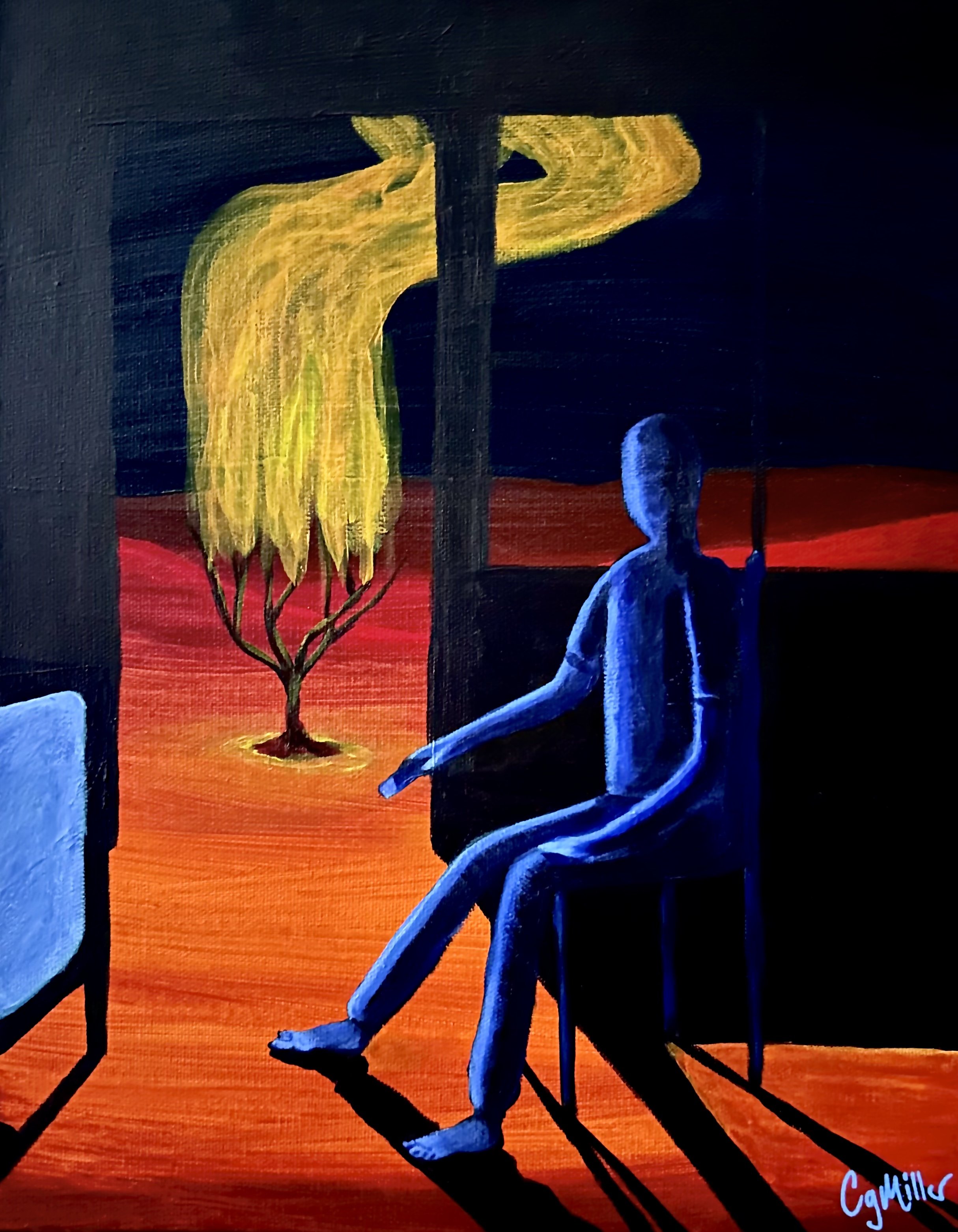 "The Shape of Light" Acrylic on 11” x 14” canvas SOLD