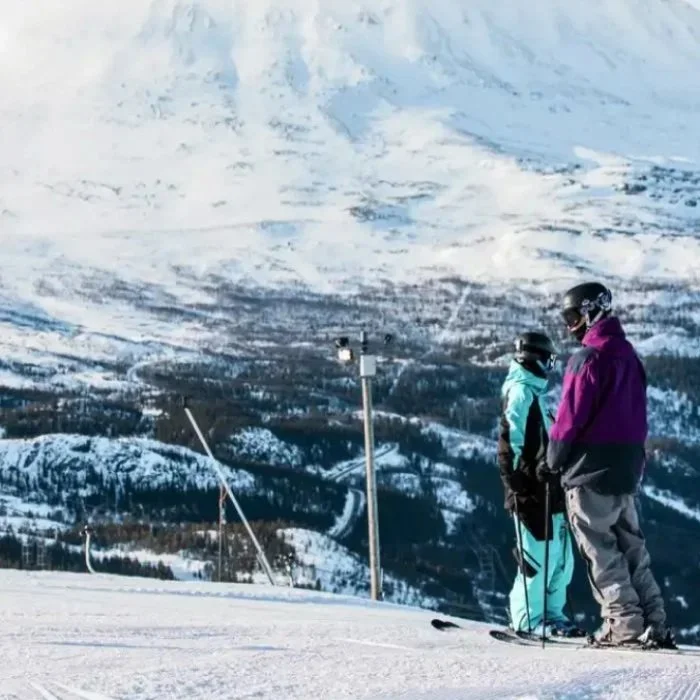Destinationsutveckling av Gausta, skidåkare i backen