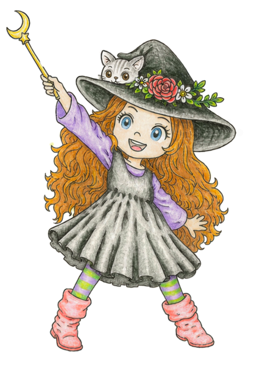 The Sweet Witch playing tricks