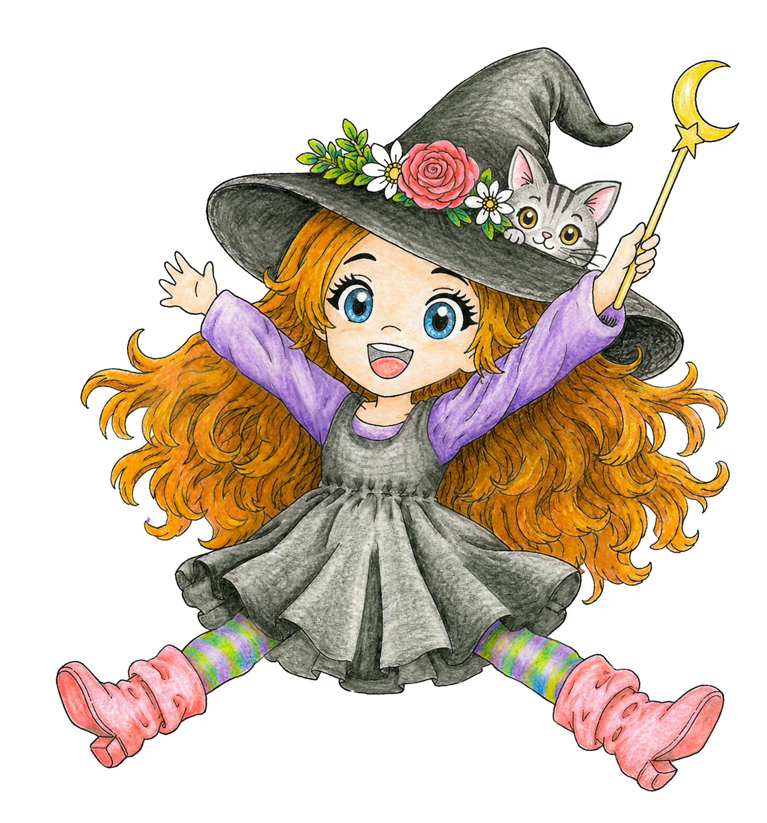 The Sweet Witch jumping for joy EEEEHO AAAAHO!