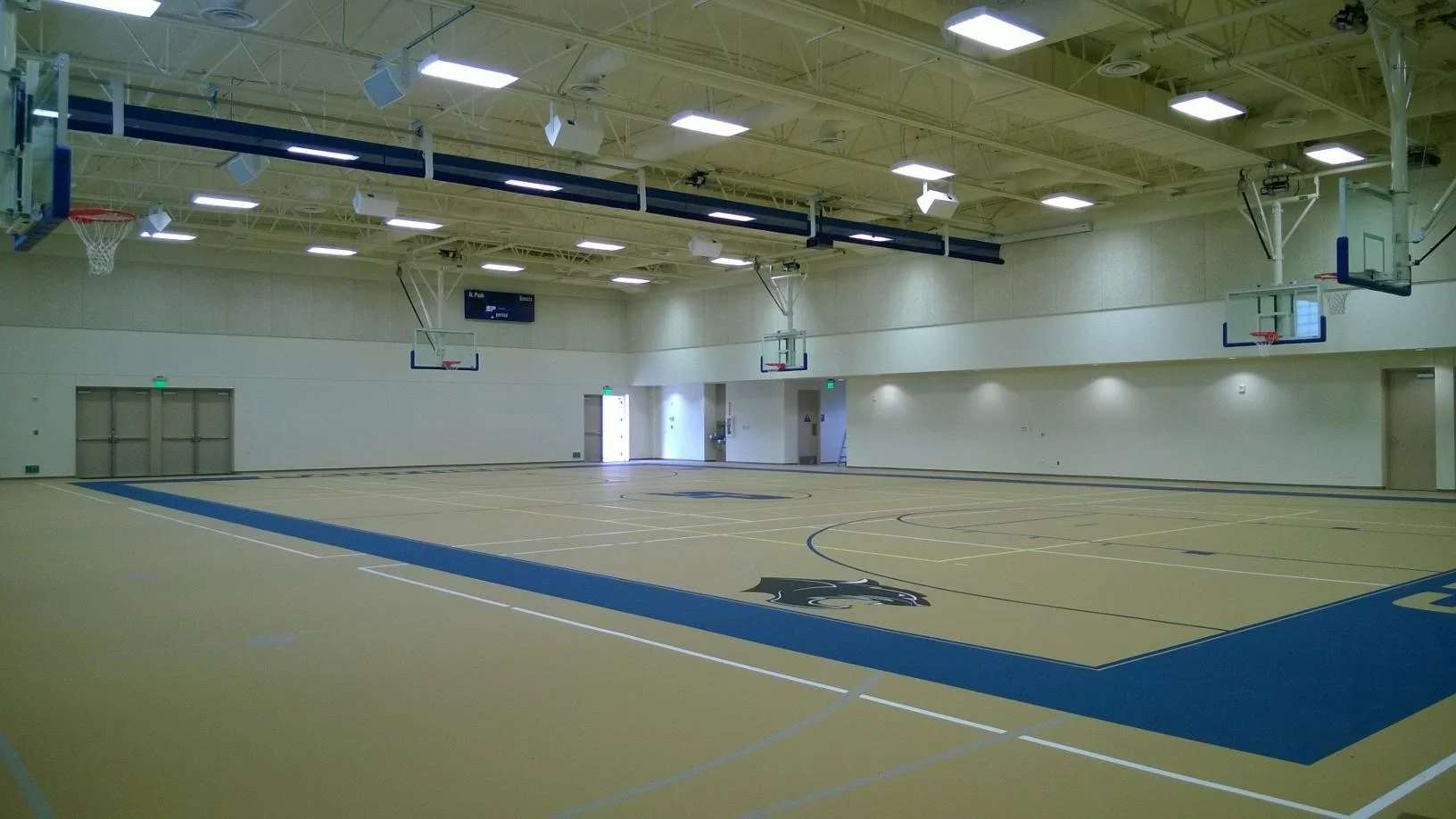 Commercial school gym painting