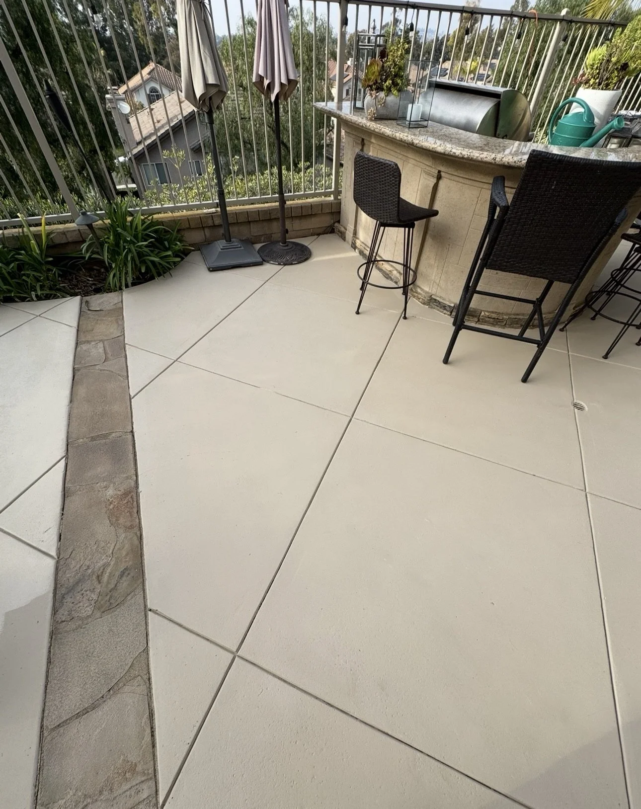 Exterior Painting — Rancho Mission Viejo — Patio concrete coating, after