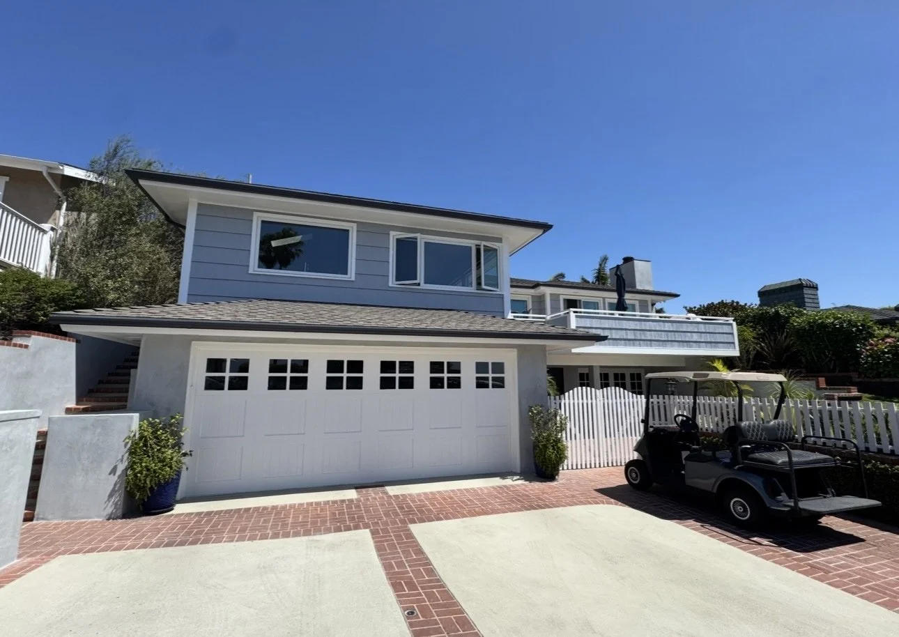Exterior Painting — Rancho Mission Viejo — Full exterior repaint with custom faux-wood beam finish