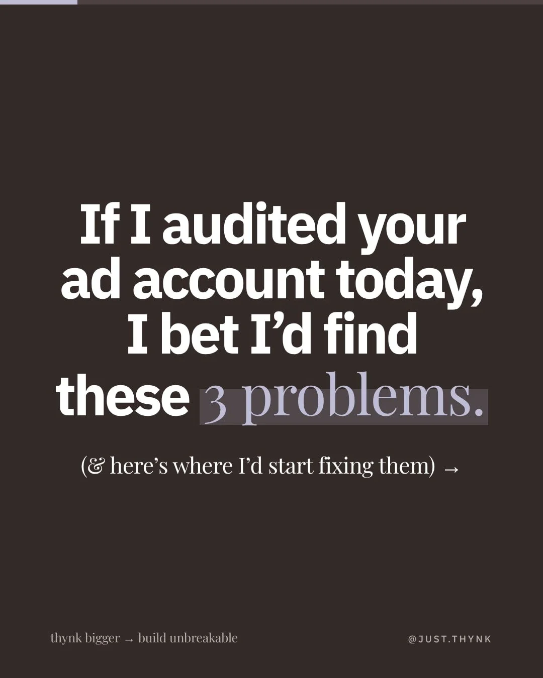 I have done 4 audits this week and I have had the same line said to me every time, "ads don't seem to work for our business!"

Ads will only amplify what is ACTUALLY going on in your business, and more spend isn't going to fix that. Comment