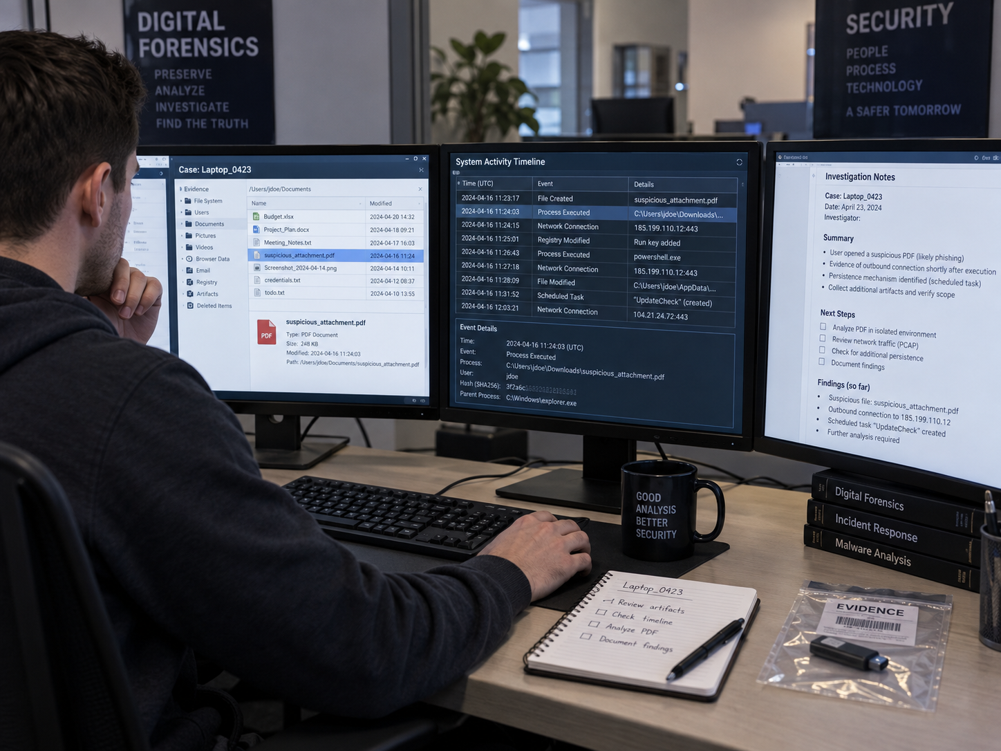 Digital Forensics & Incident Investigation