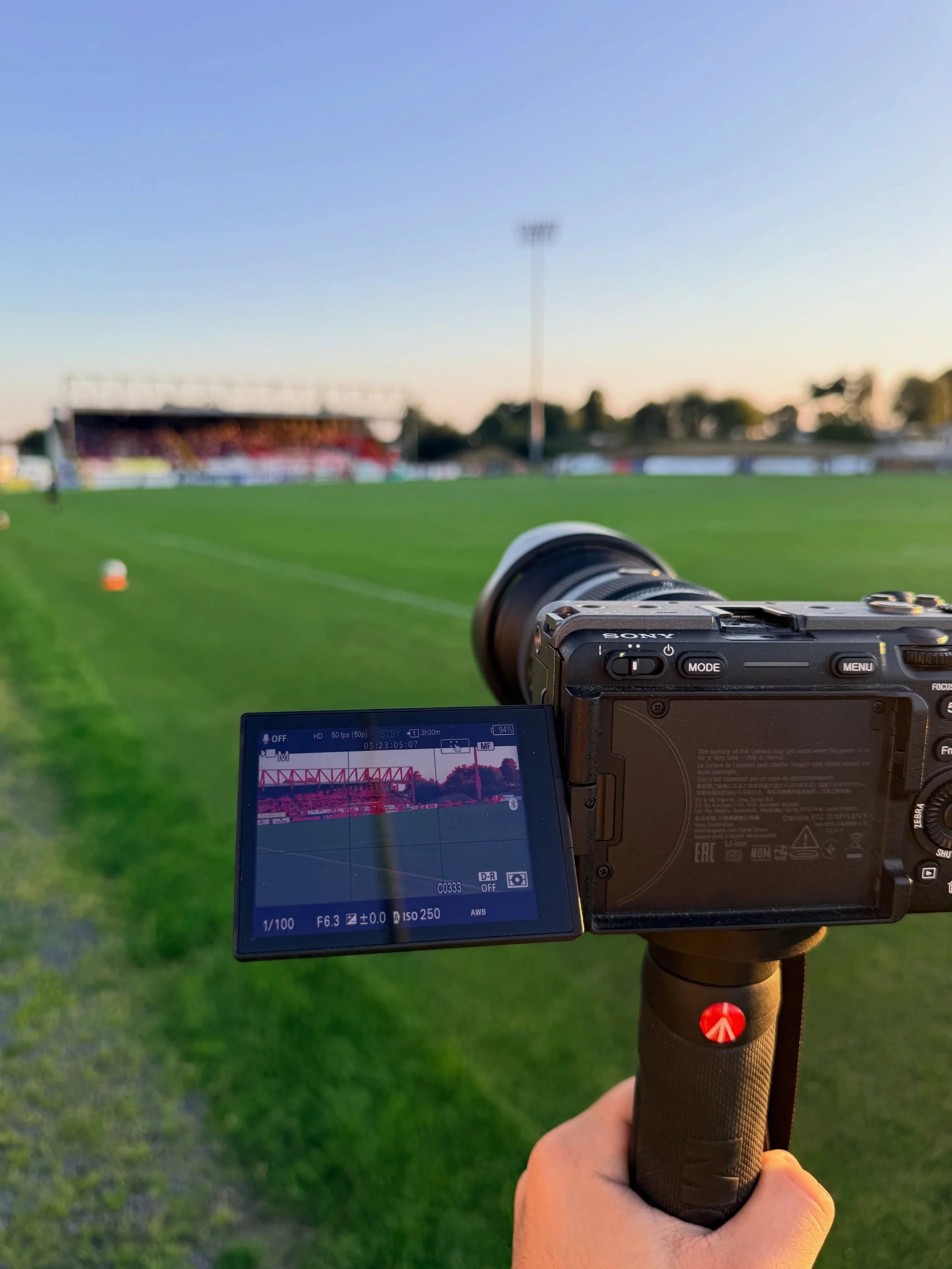 Back at Shamrock Park. 🎥⚽

@portadownfc vs @colerainefc in the BoyleSports Premiership, another day pitchside.

#PortadownFC #ShamrockPark #BoyleSportsPremier #IrishLeague #NIFootball