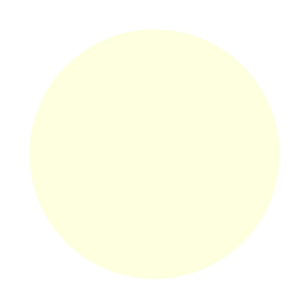 Un cercle de couleur crème sur un fond noir.