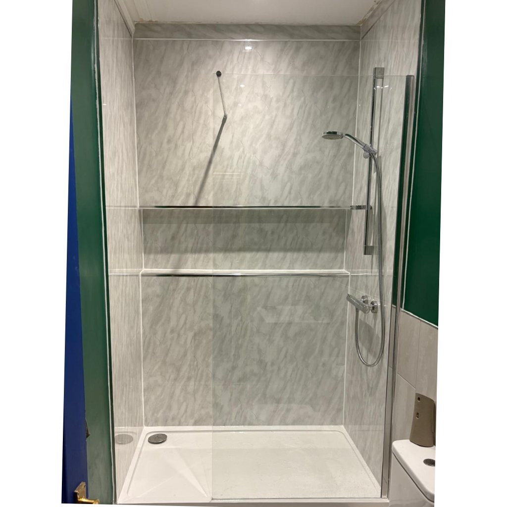 Shower remodel, paneling